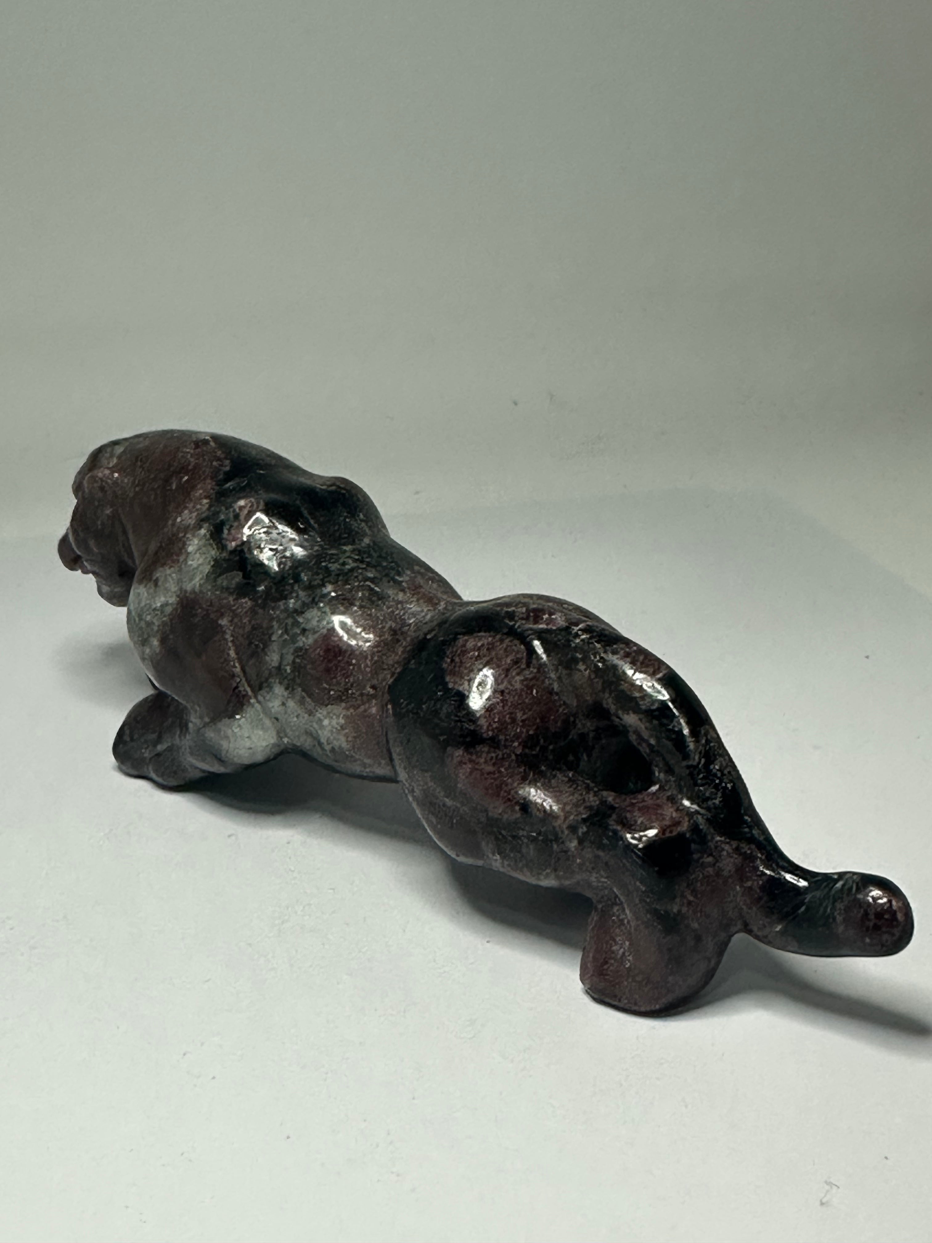 Garnet Panther Carving