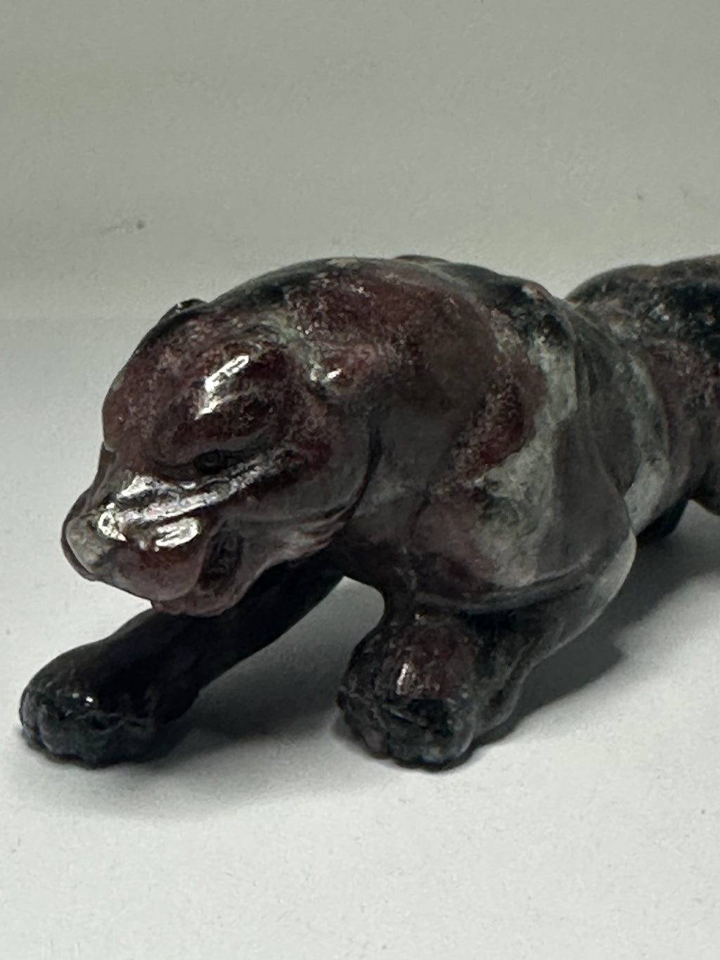 Garnet Panther Carving