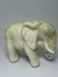 Lemon Jade Elephant Carving – 687g