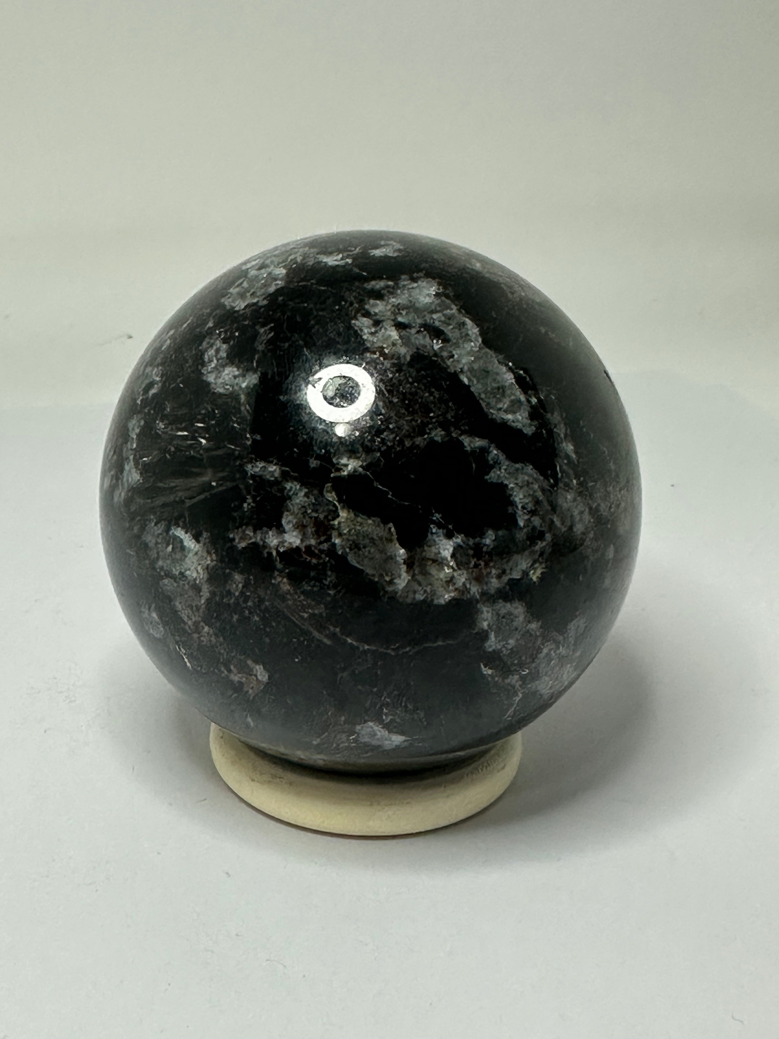 Astrophyllite Sphere with Garnet Inclusions – 467g