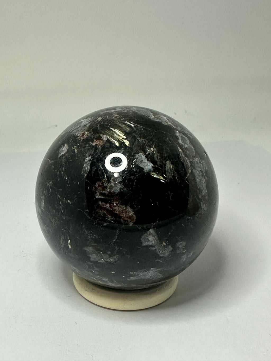 Astrophyllite Sphere with Garnet Inclusions – 467g