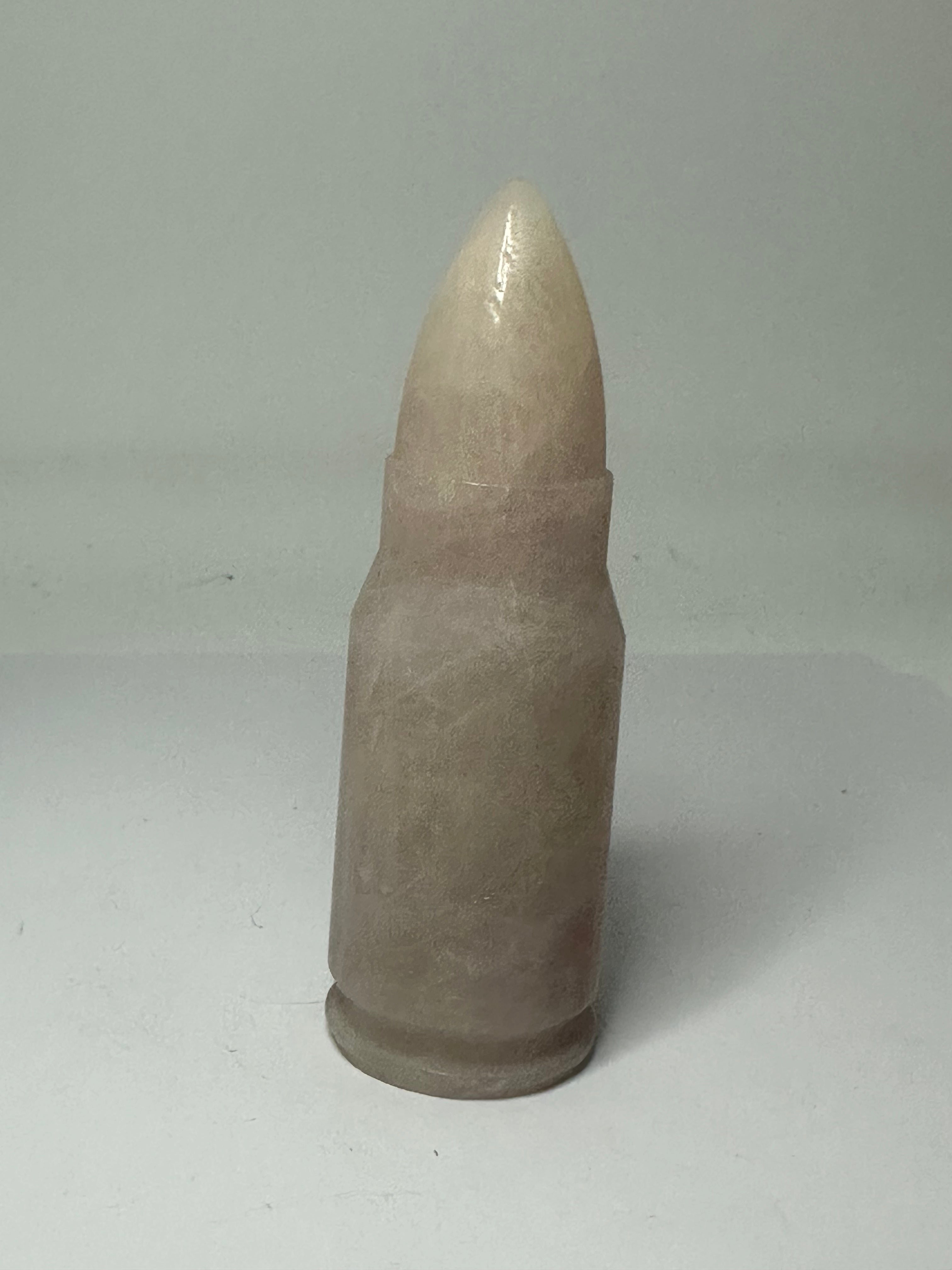 Rose Quartz Bullet Carving – 155g