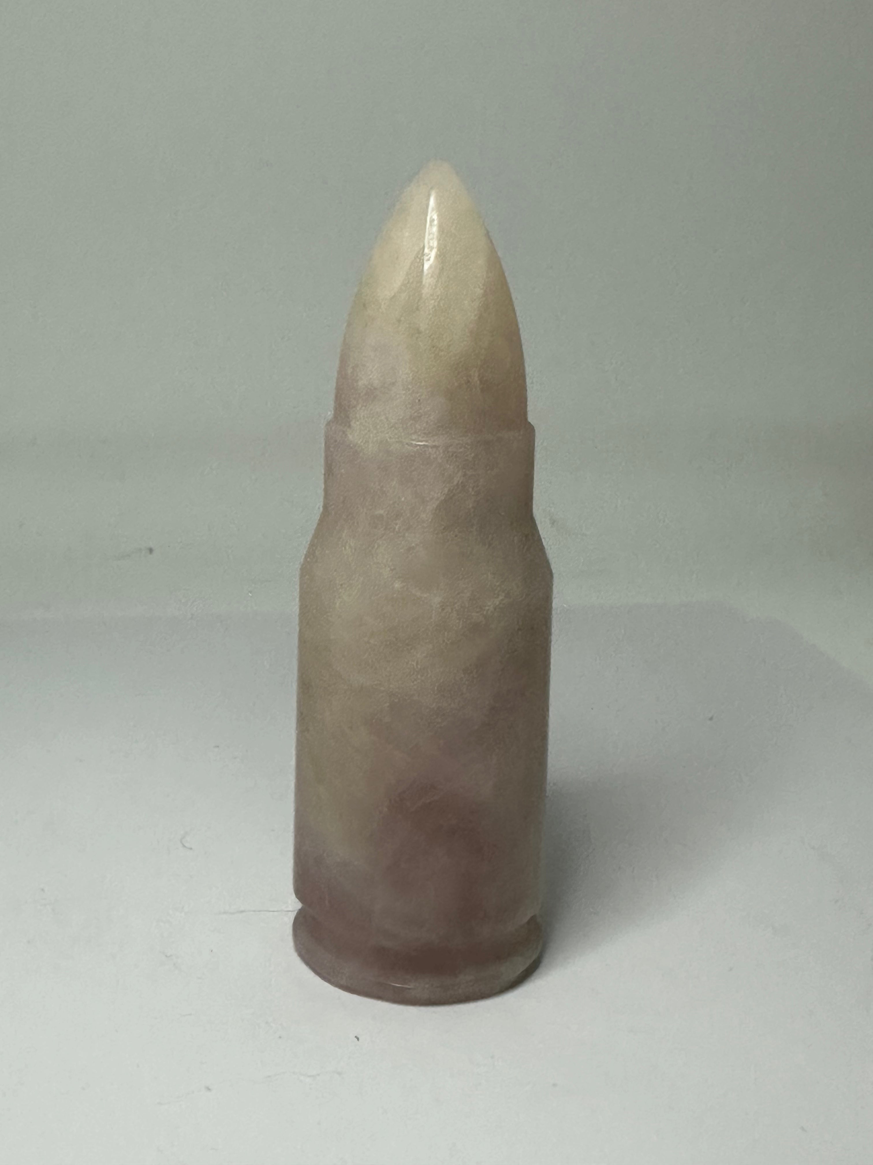 Rose Quartz Bullet Carving – 155g