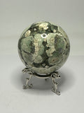 Green Flower Agate Sphere – 388g