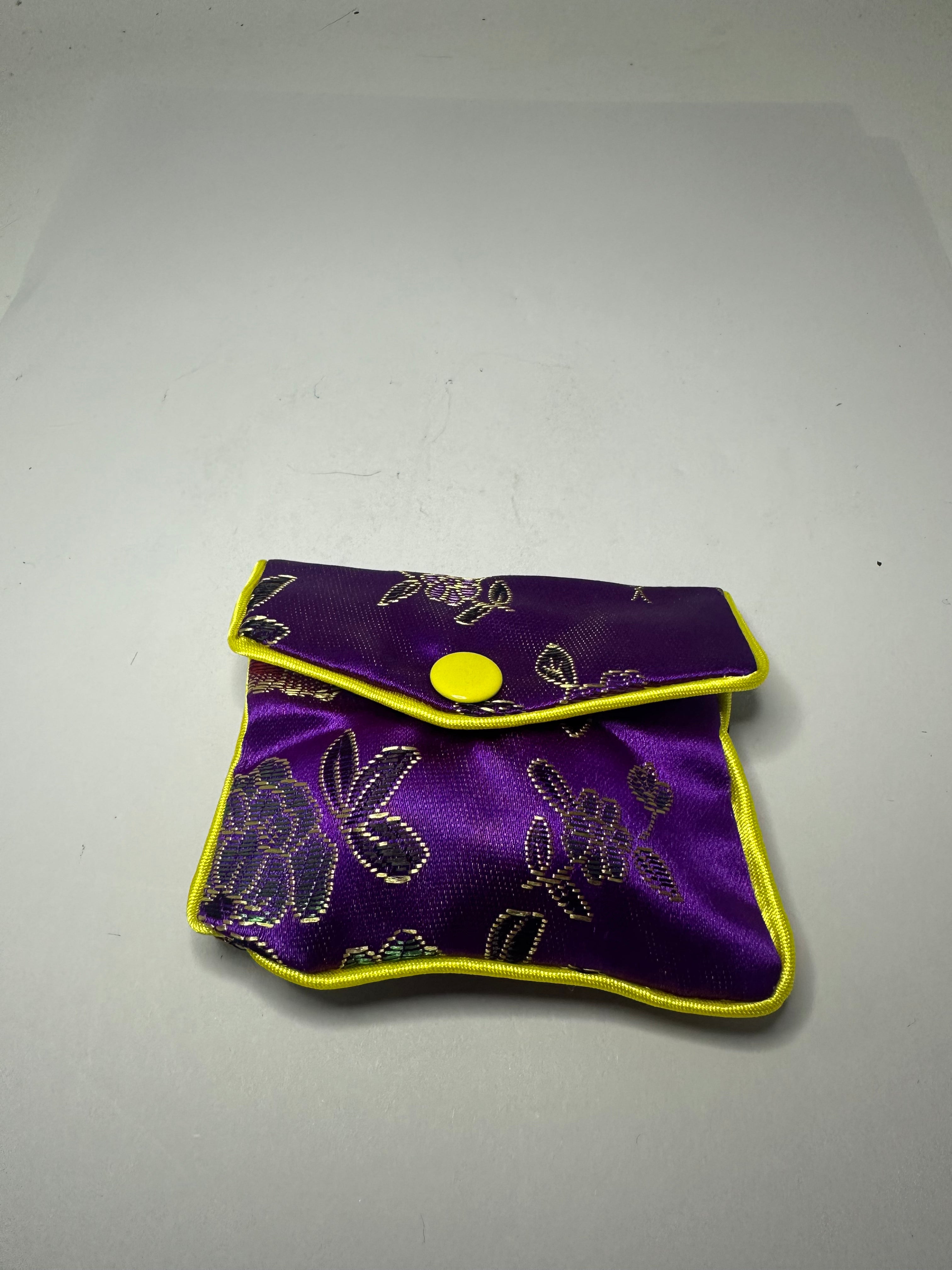 Purple Lined Tumble Pouch with Zip – 10g