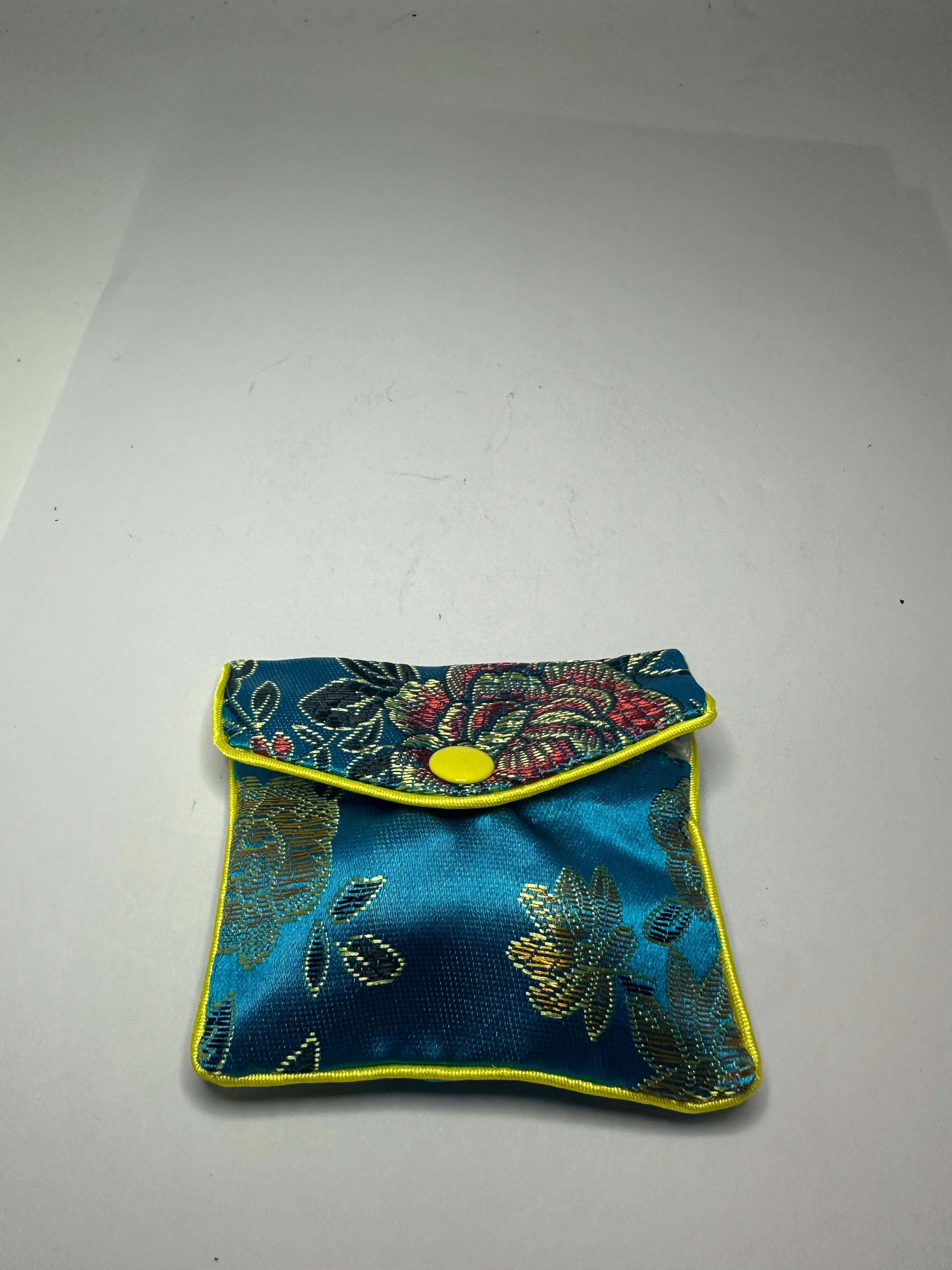 Blue Lined Tumble Pouch with Zip – 10g