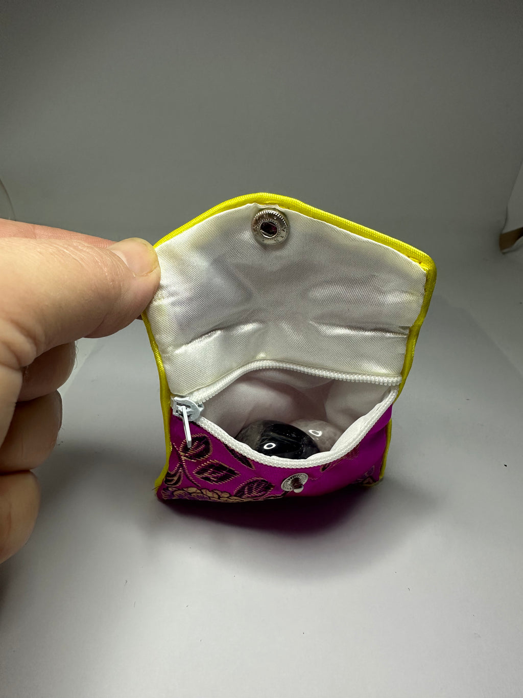 Pink Lined Tumble Pouch with Zip – 10g