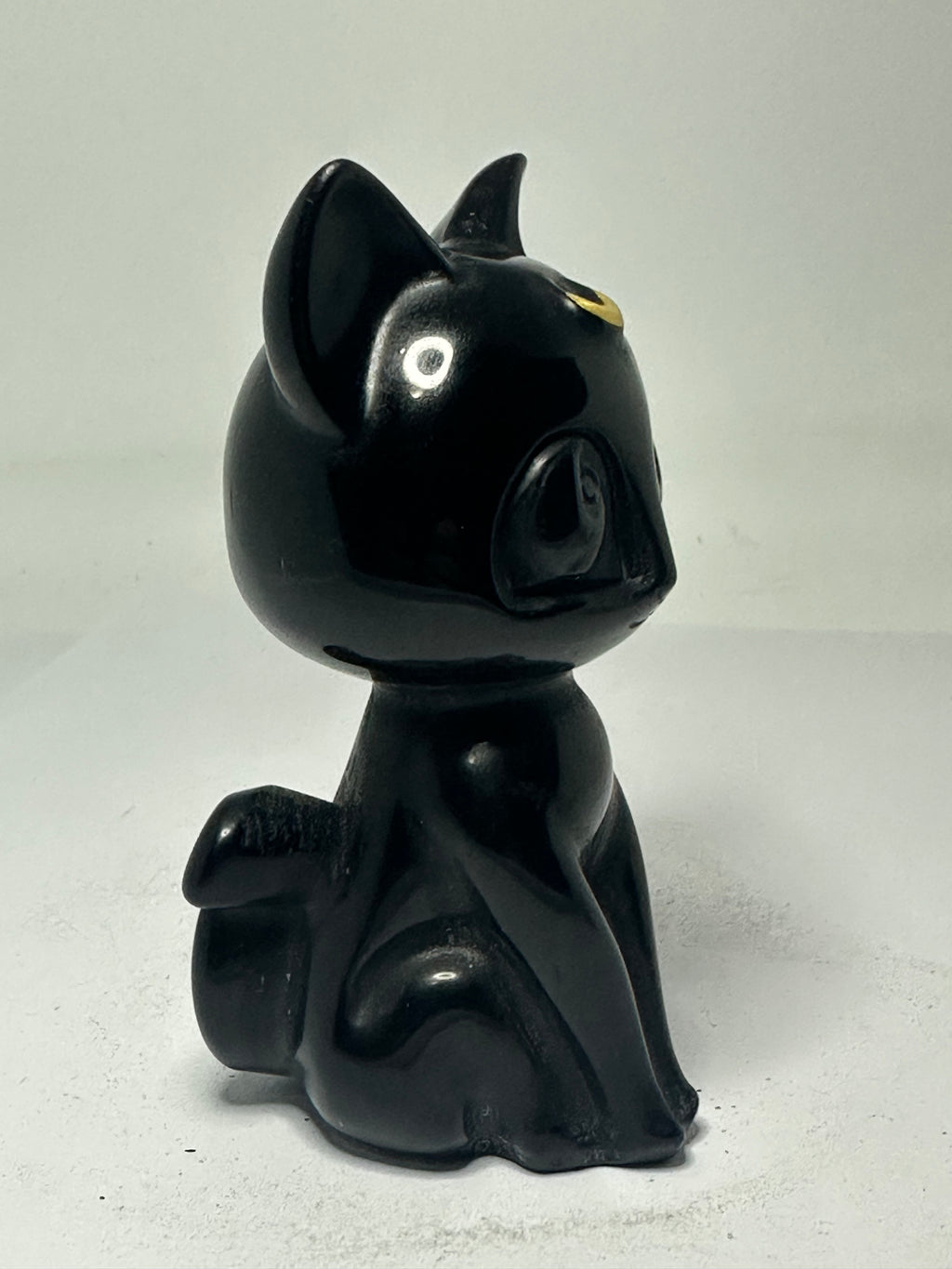 Black Obsidian Luna Cat Carving – 220g