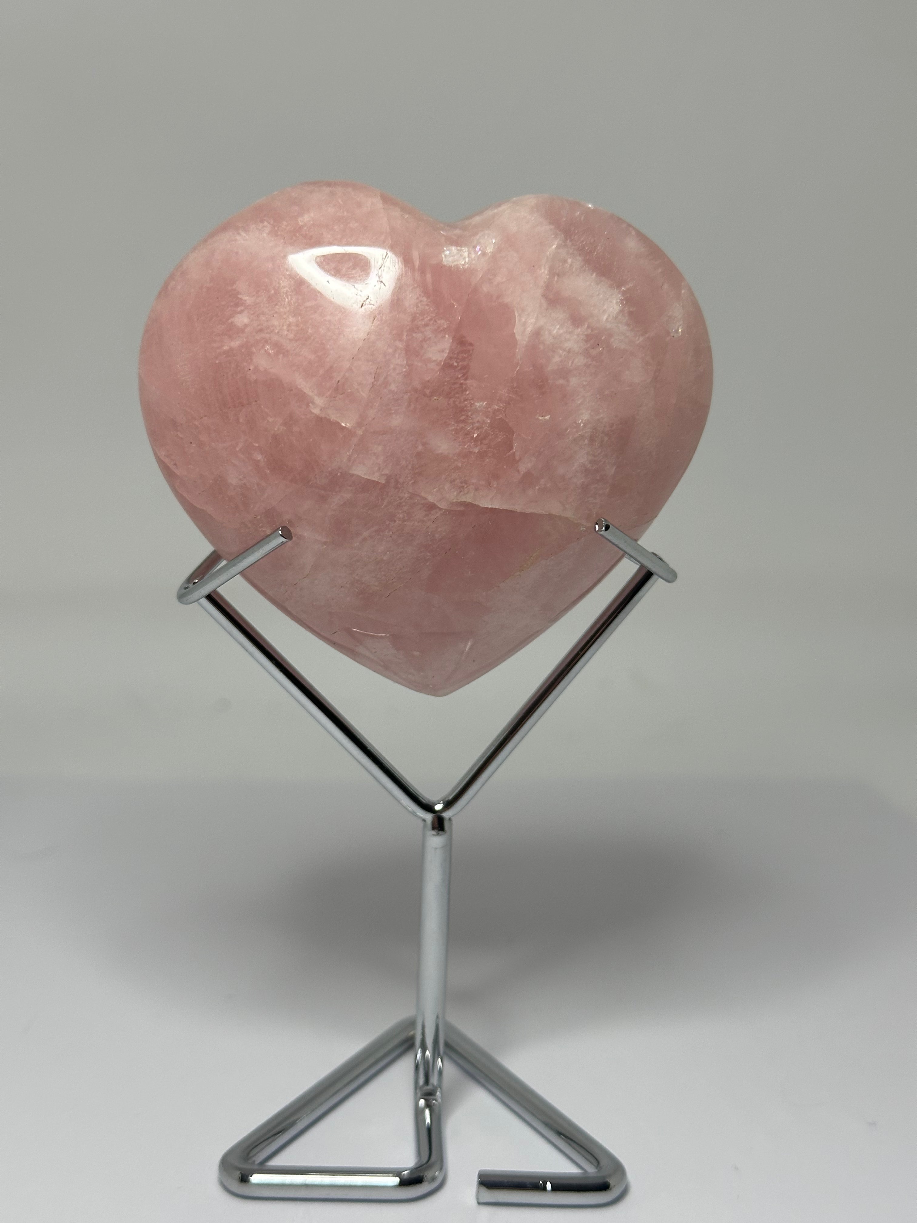 Rose Quartz Heart on Stand – 235g