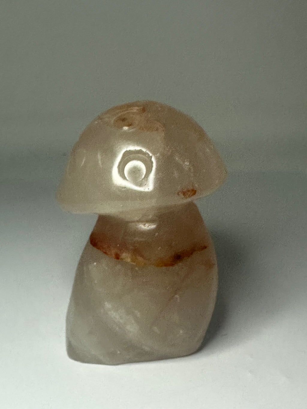 Fire Quartz Mushroom Carving – 210g