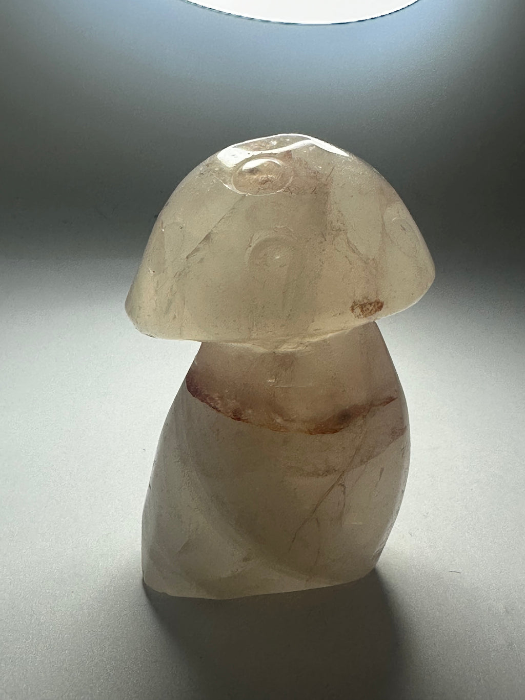 Fire Quartz Mushroom Carving – 210g