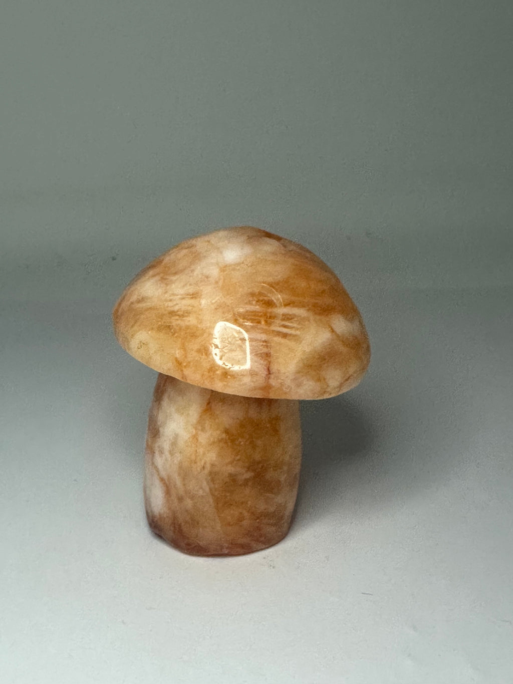 Fire Quartz Mushroom Carving – 155g