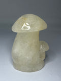 Clear Quartz Mushroom with Golden Healer Inclusions – 205g