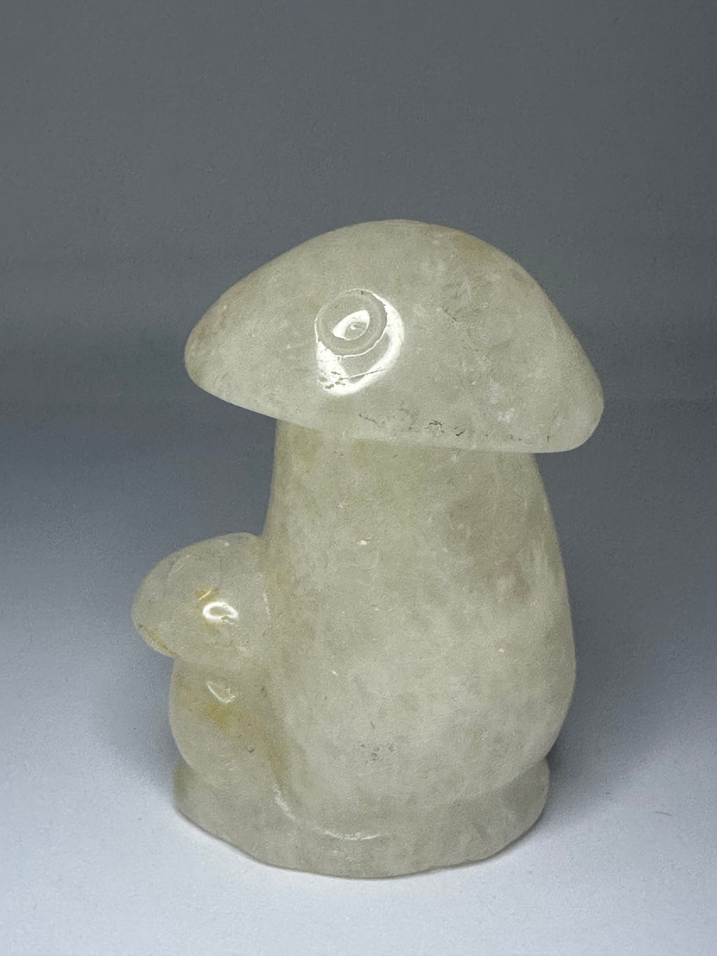 Clear Quartz Mushroom with Golden Healer Inclusions – 205g