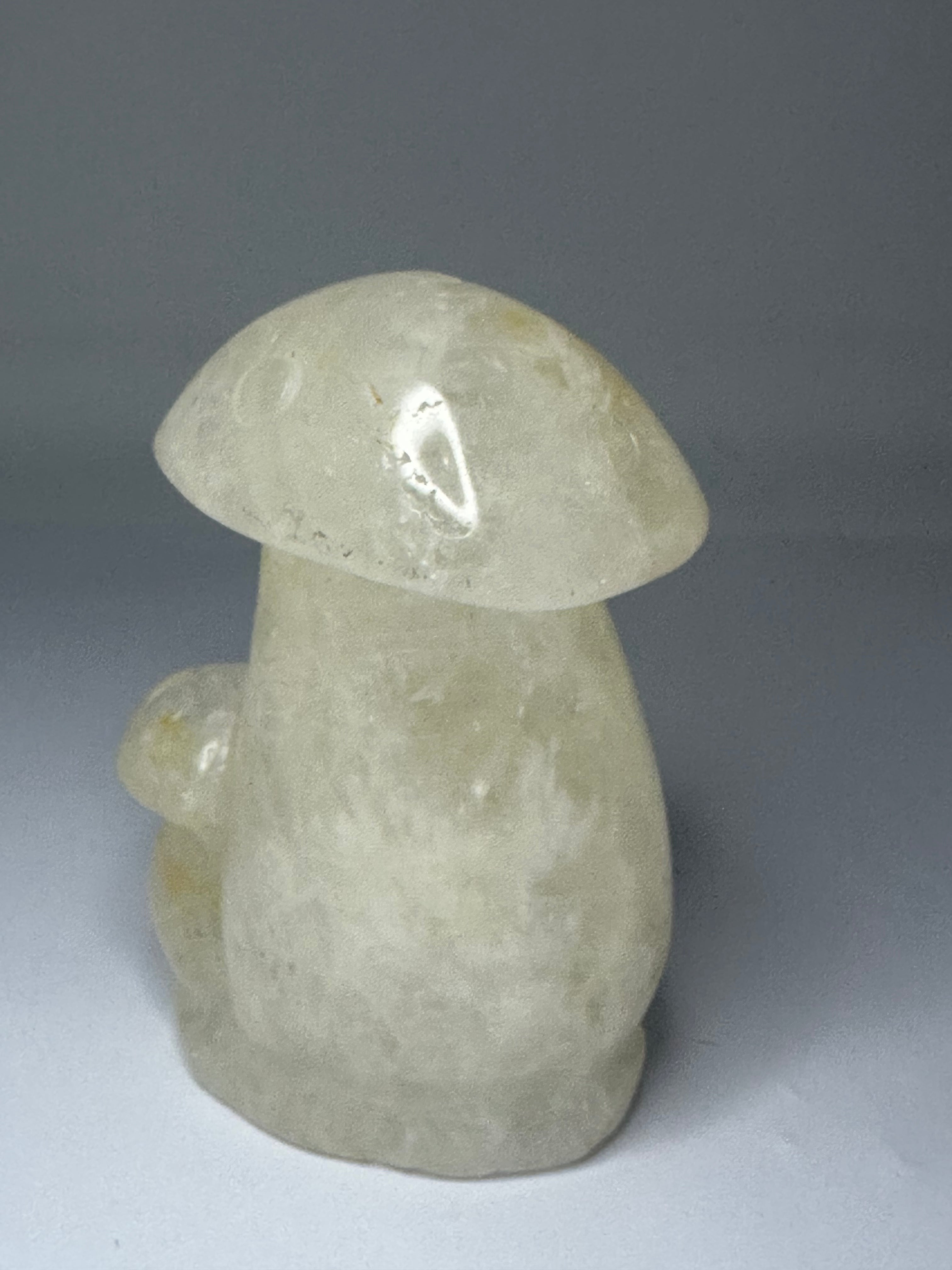 Clear Quartz Mushroom with Golden Healer Inclusions – 205g
