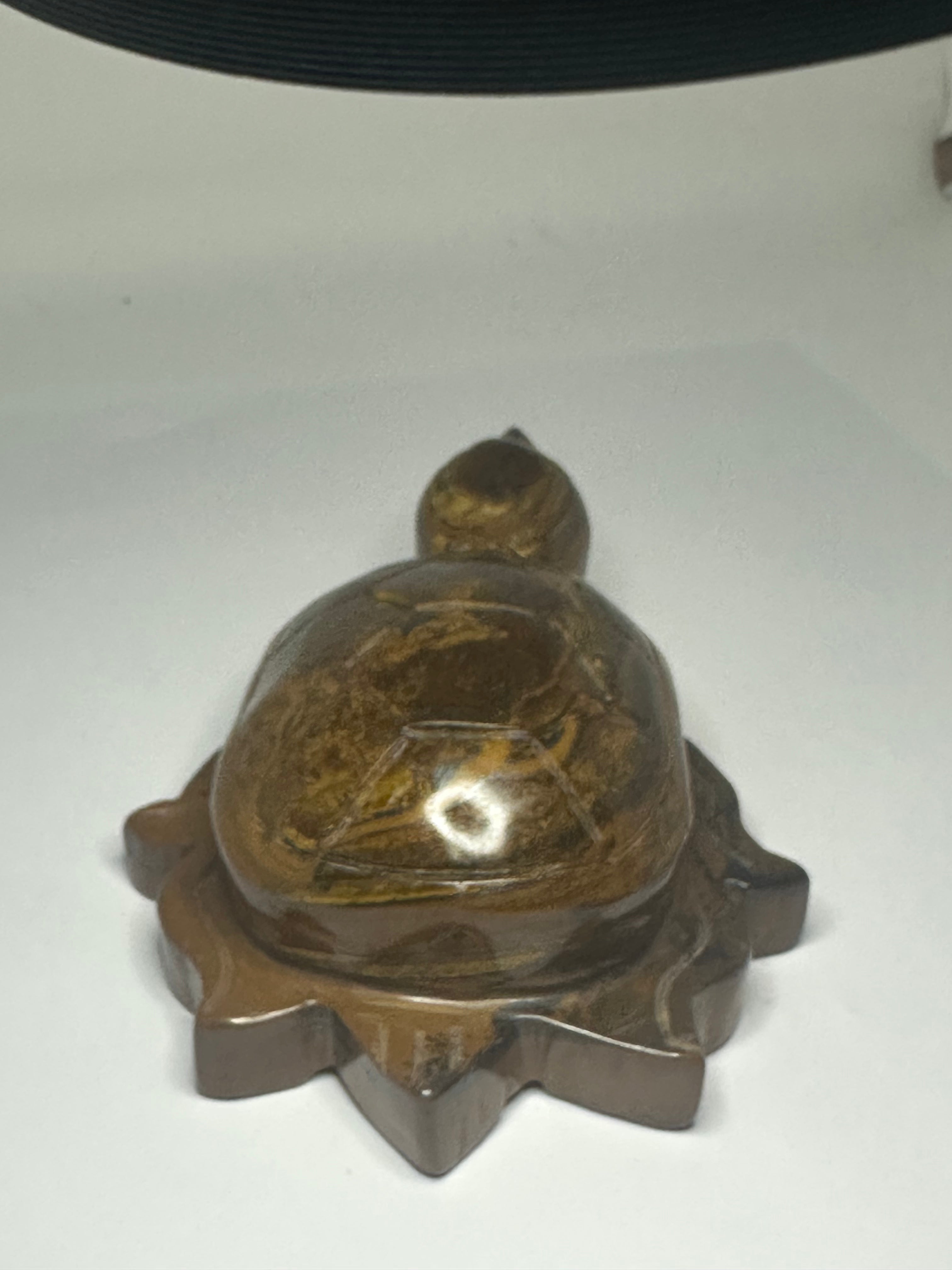 Tiger’s Eye Turtle Carving – 505g