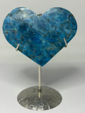 Blue Apatite Heart on Stand – 160g