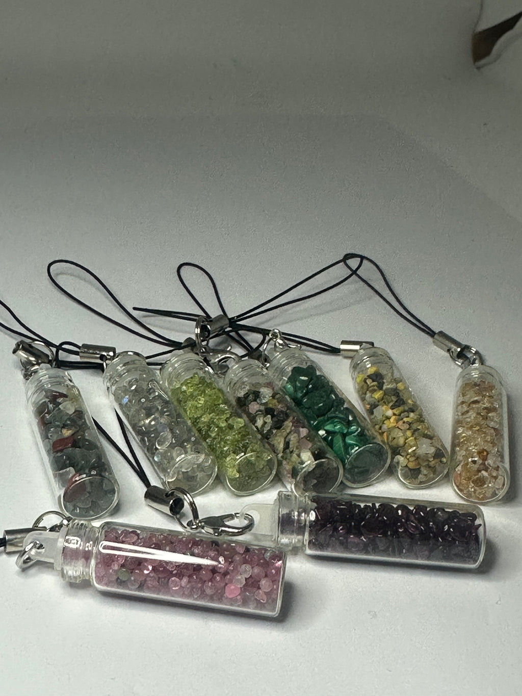 Intuitively Selected Crystal Chip Bottle Keychain – 7g