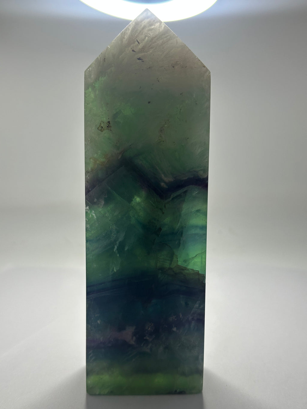 Feathered Fluorite Tower – 638g