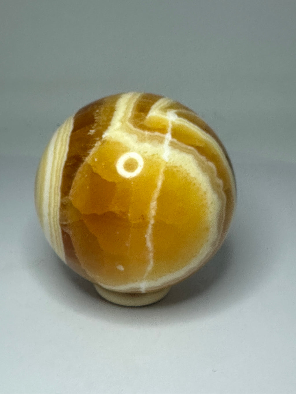 Orange Calcite Sphere – 471g