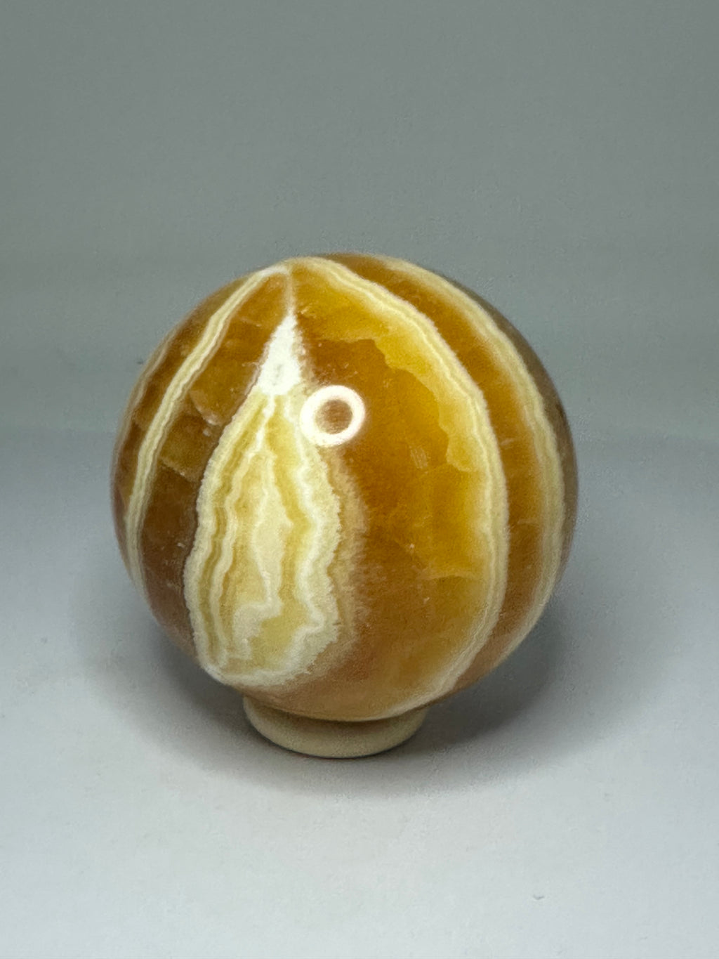 Orange Calcite Sphere – 471g