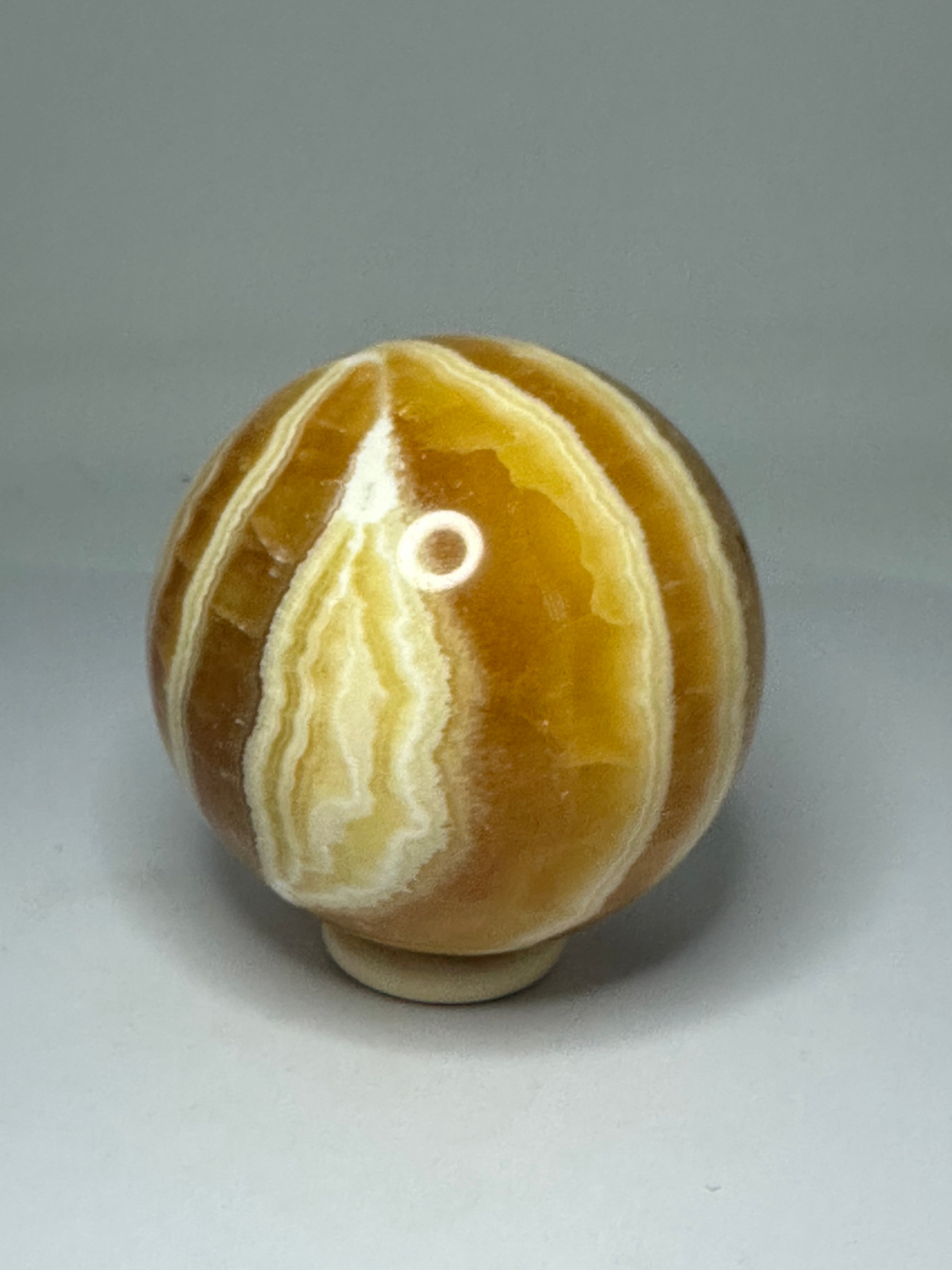 Orange Calcite Sphere – 471g