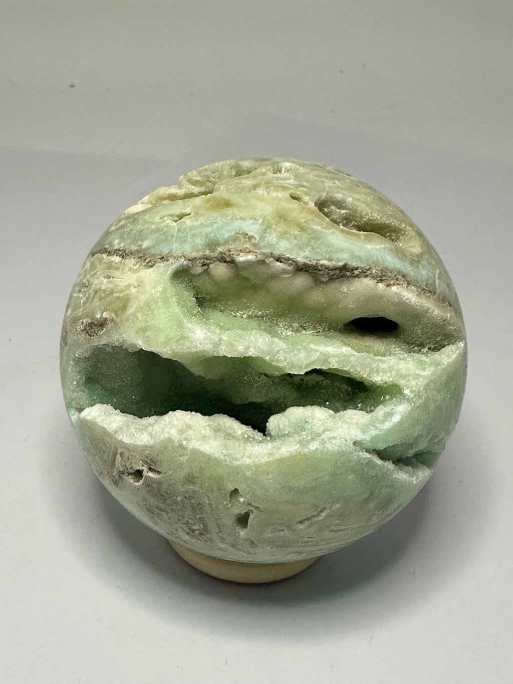 Hemimorphite Sphere with Druzy – 273g