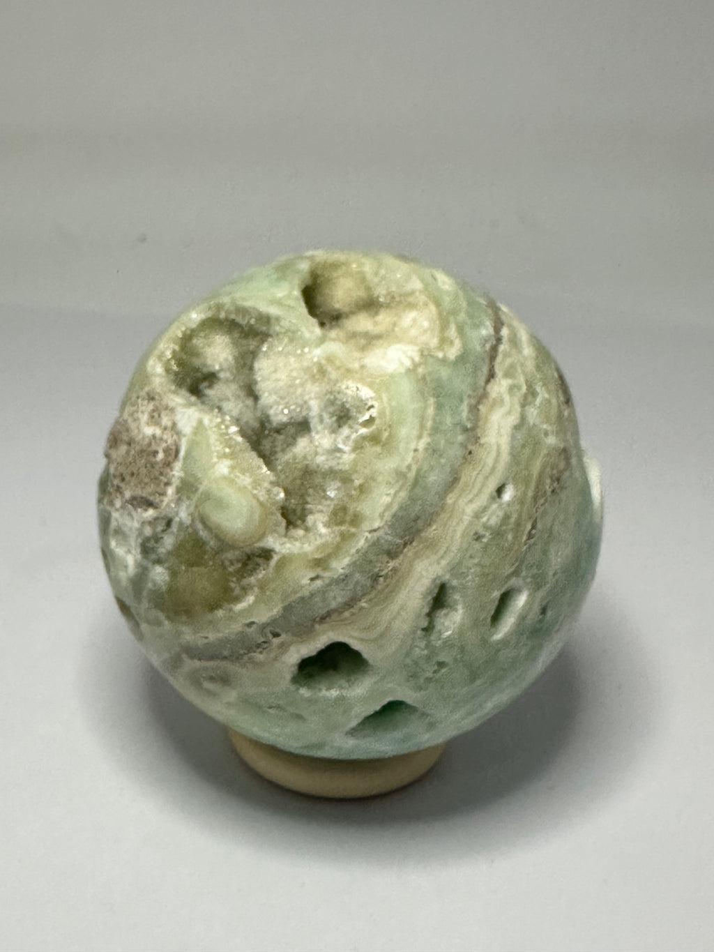 Hemimorphite Sphere with Druzy – 273g