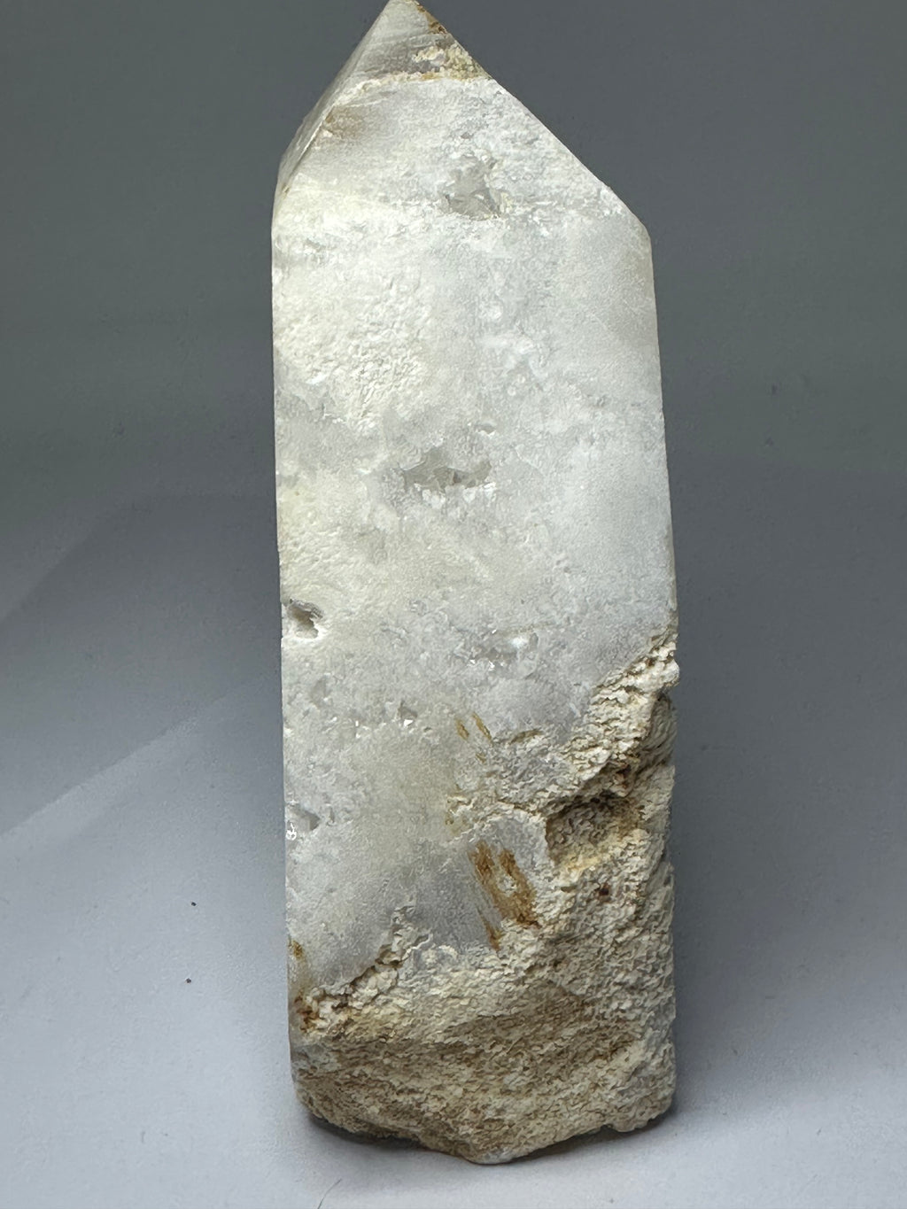Raw Clear Quartz Tower with Druzy – 502g