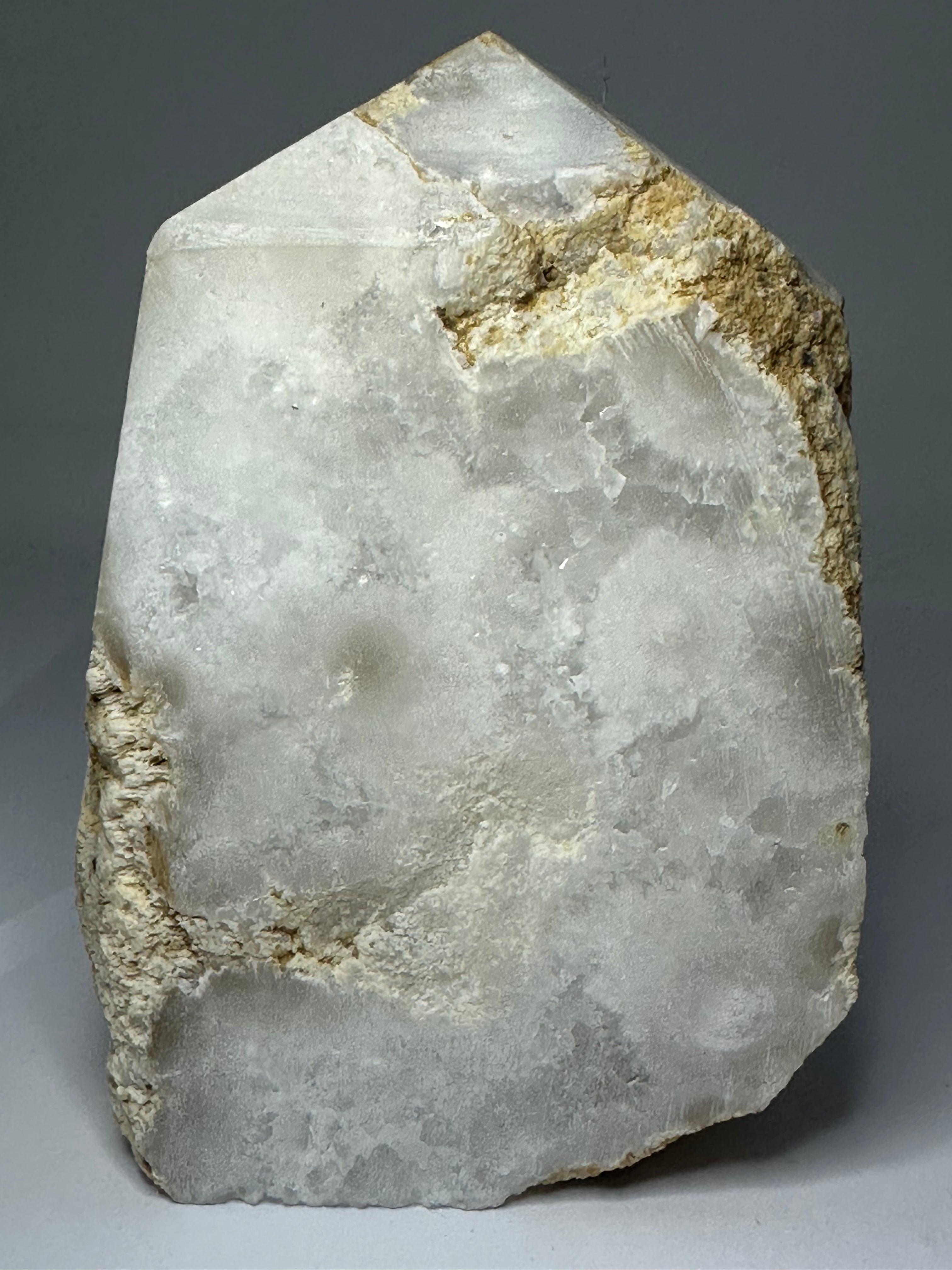 Raw Clear Quartz Tower with Druzy – 502g