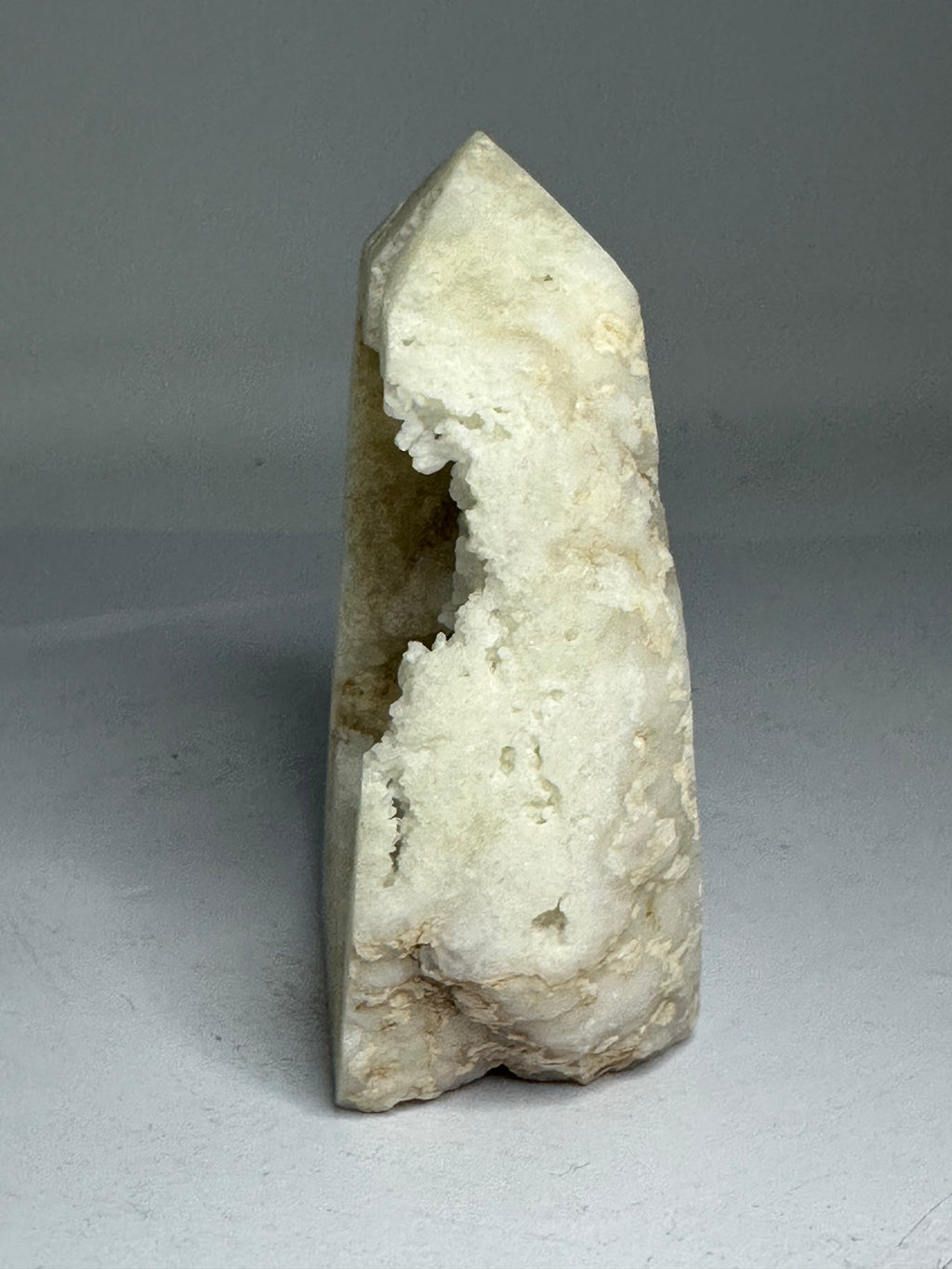 Raw quartz druzy tower - 155g