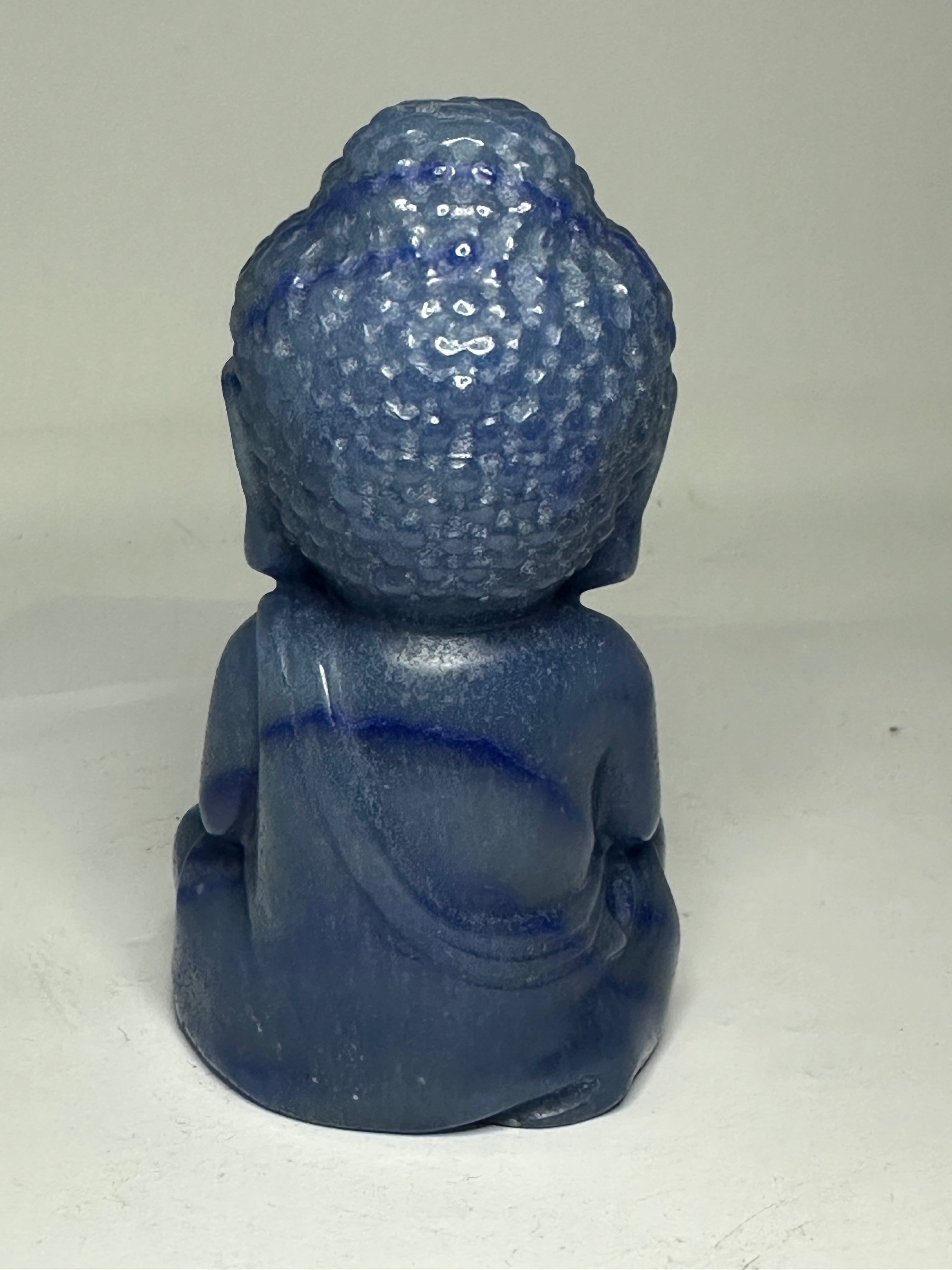 Blue Aventurine Buddha Carving – 481g