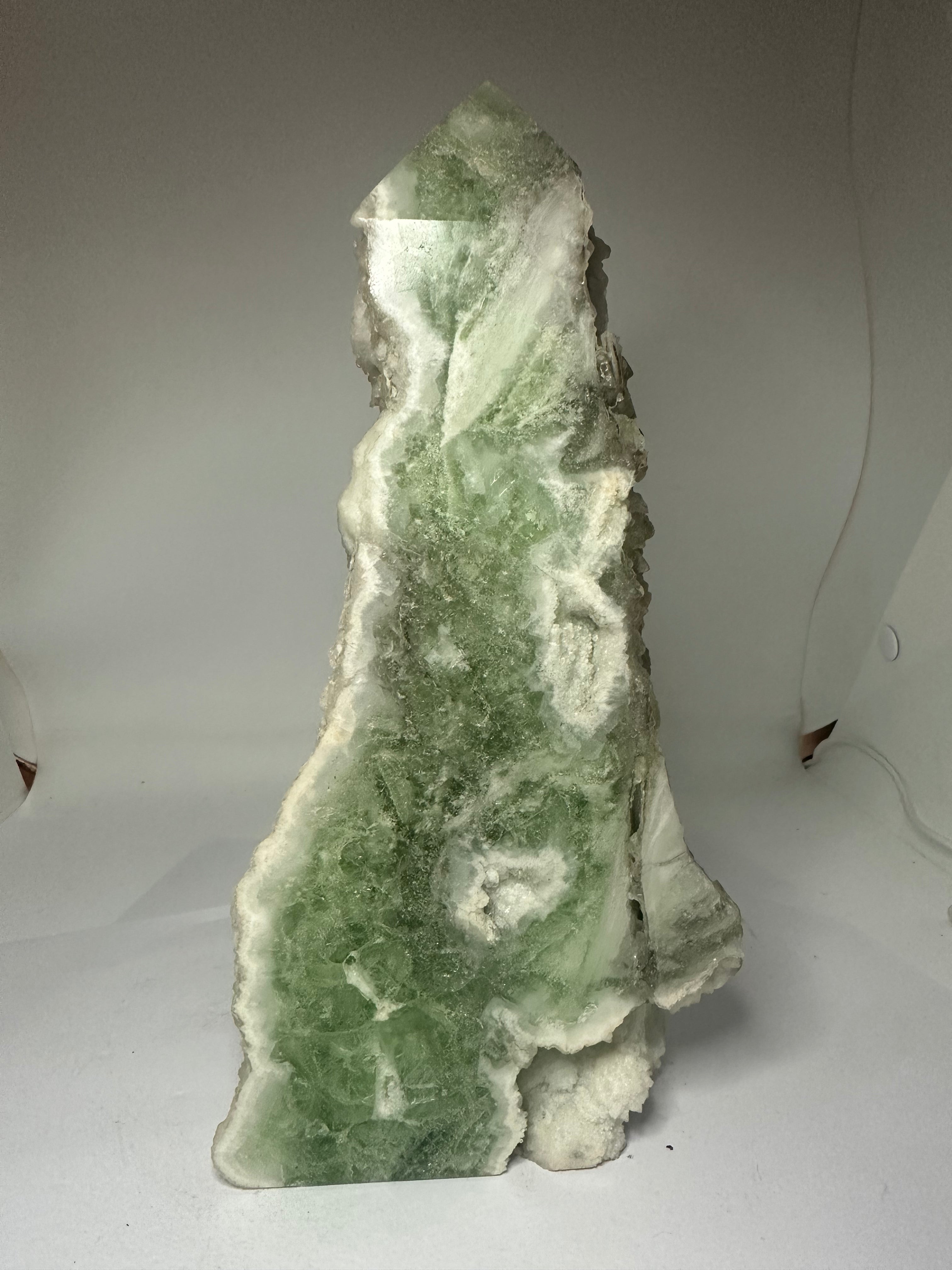 Fluorite Tower with Raw Edges & Druzy – 1.69kg