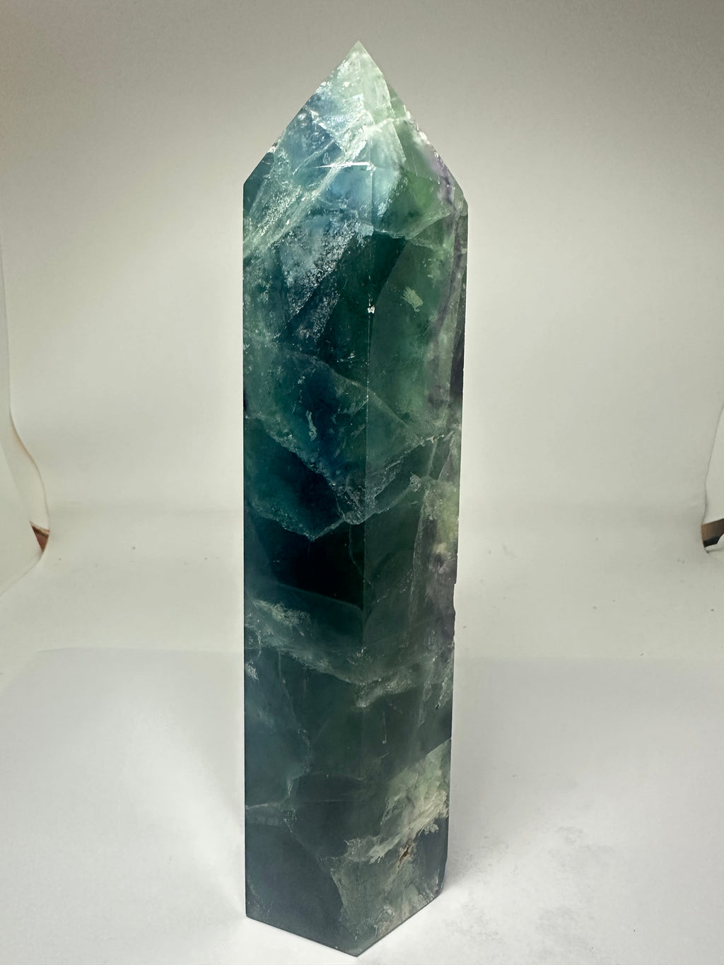 Blue Feather Fluorite Tower – 1.08kg