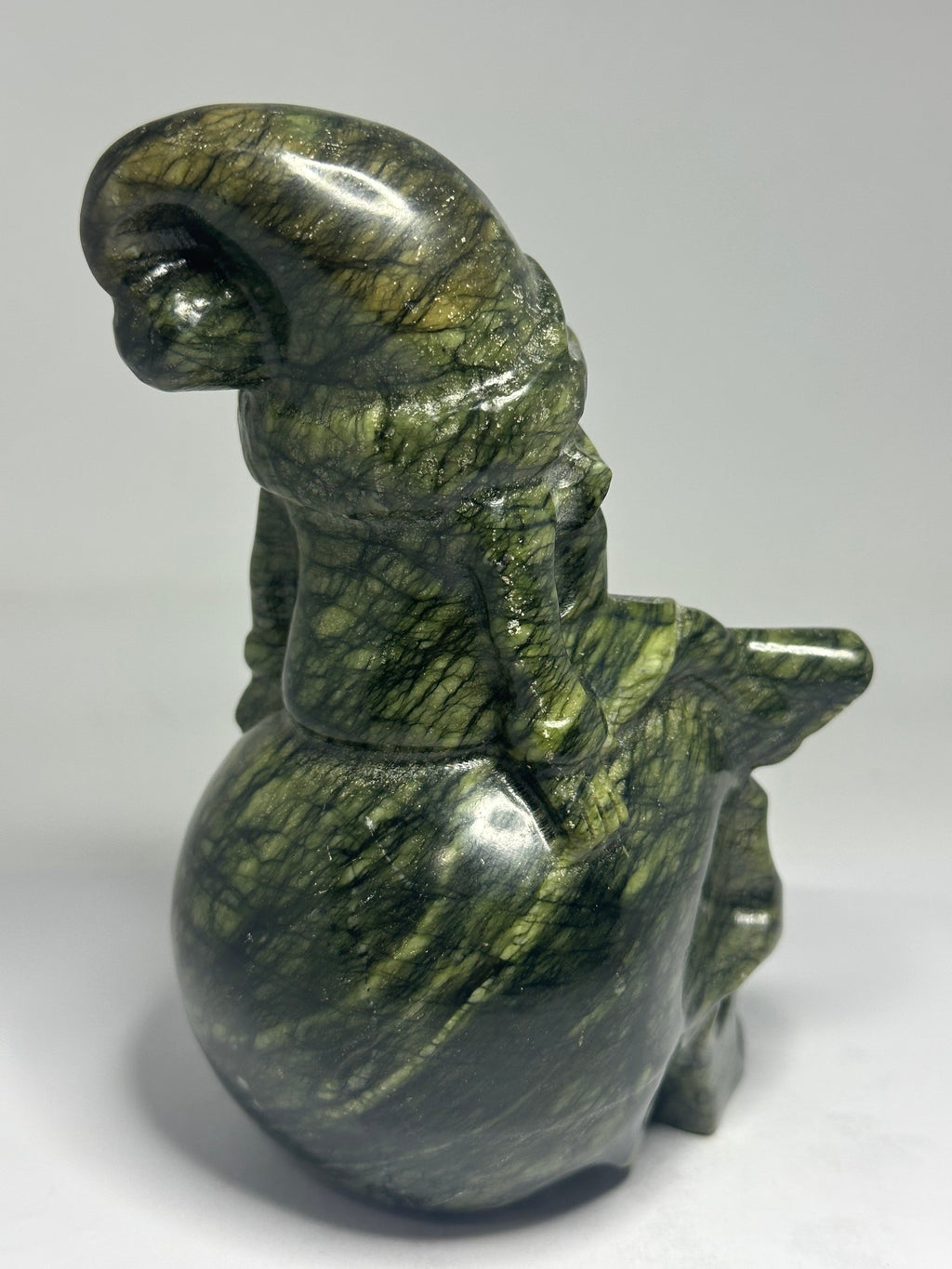 Green Jade Skull Gnome Carving – 1kg