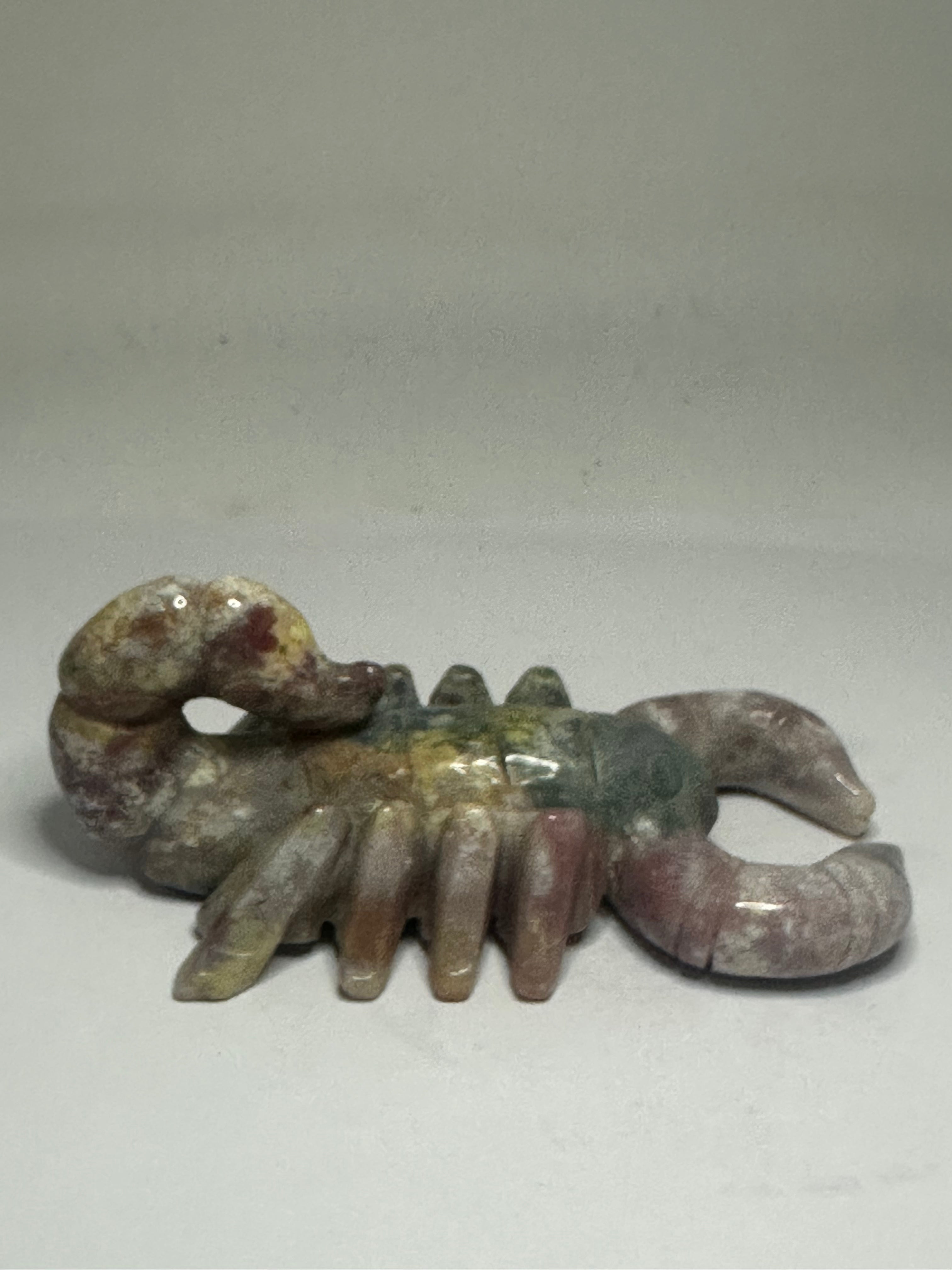 Ocean Jasper Scorpion Carving – 127g