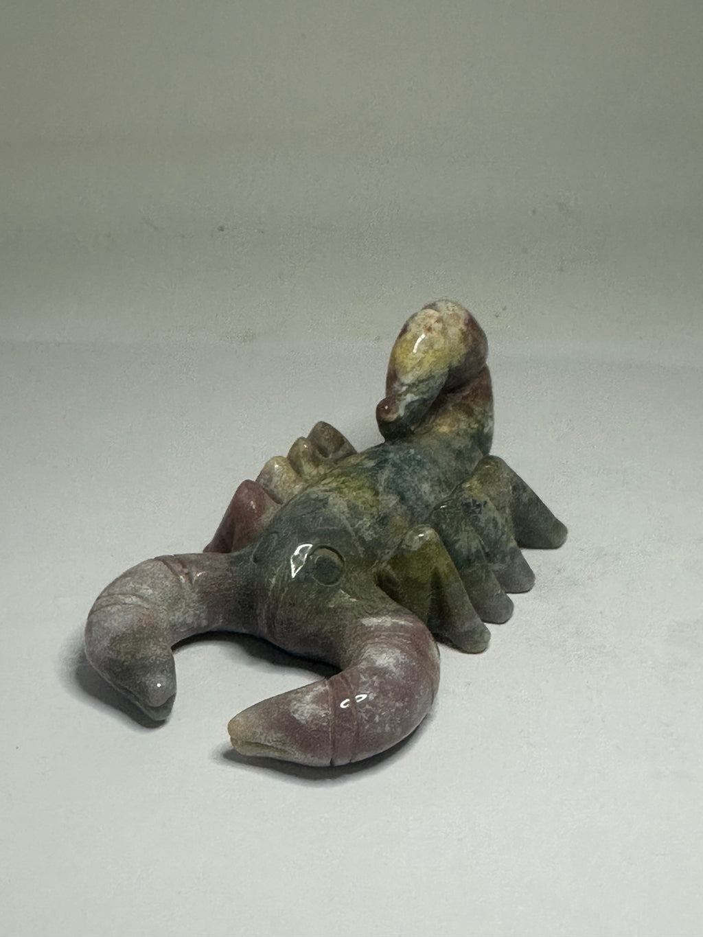 Ocean Jasper Scorpion Carving – 127g