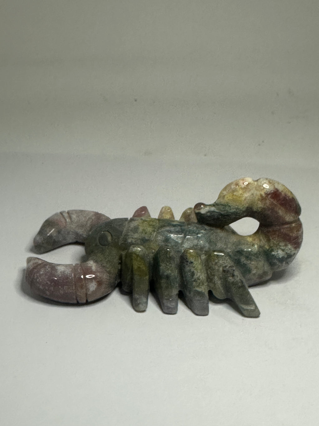 Ocean Jasper Scorpion Carving – 127g