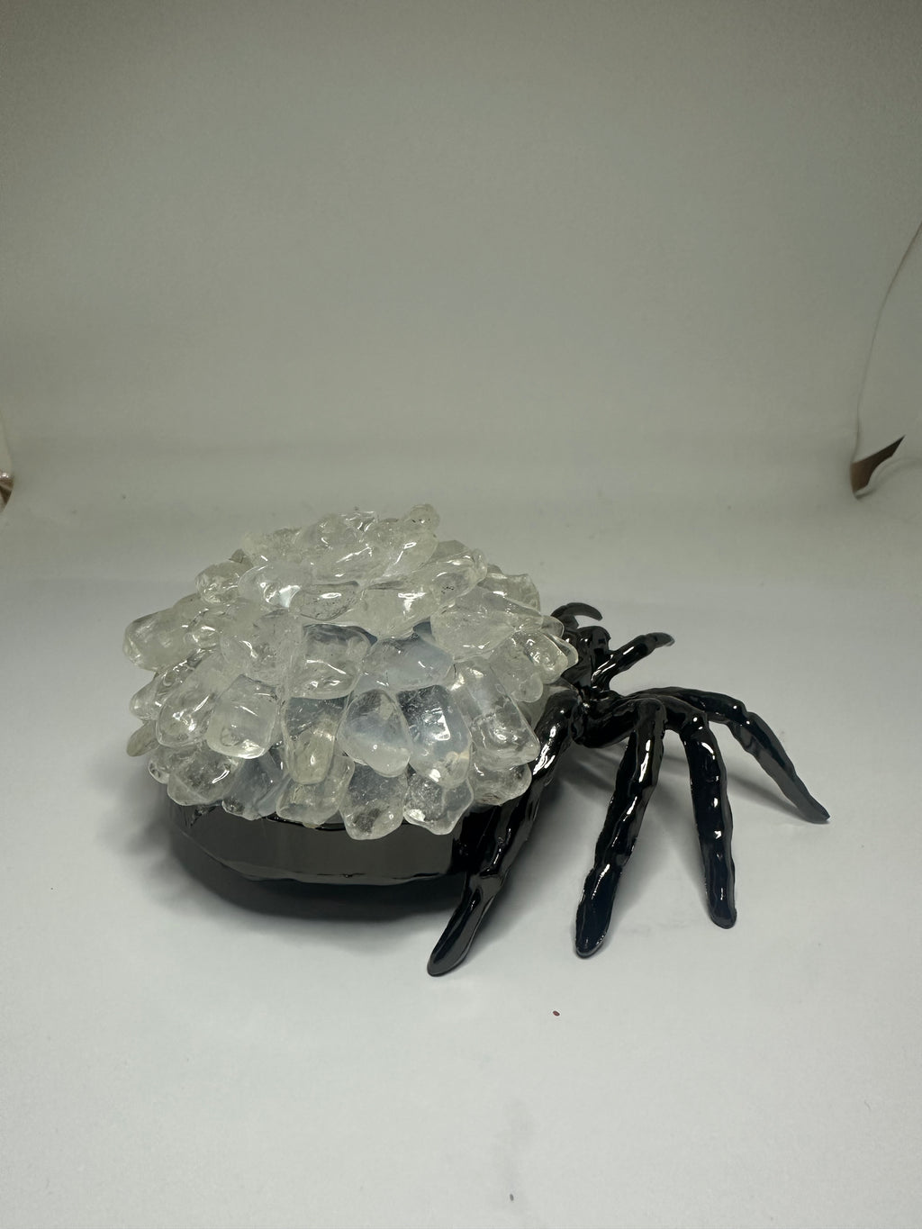 Clear Quartz Spider with Metal Body – 257g