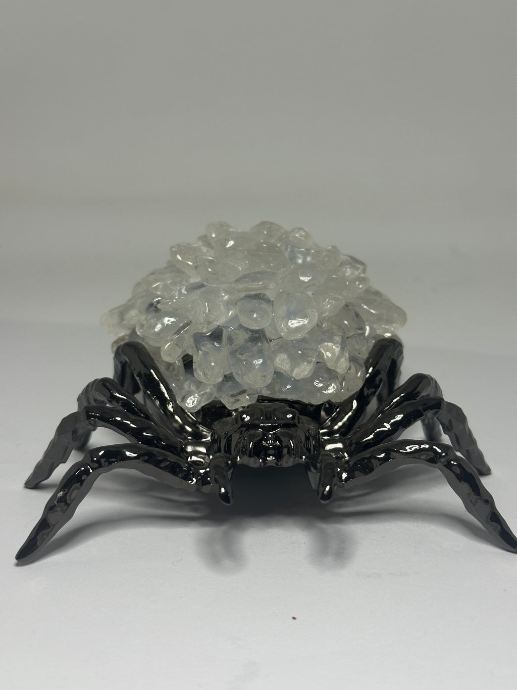 Clear Quartz Spider with Metal Body – 257g