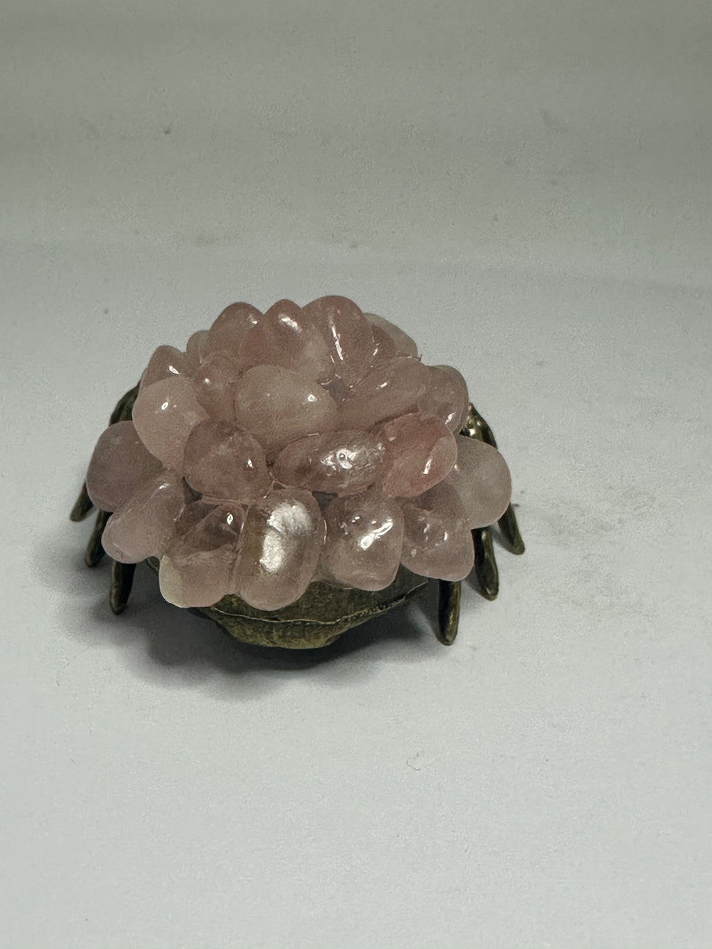 Rose Quartz Spider with Metal Body – 72g