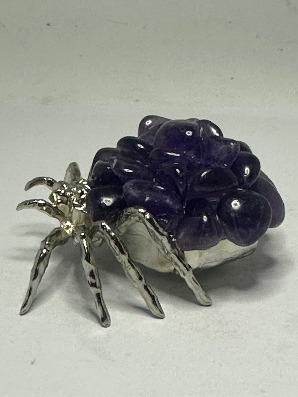 Amethyst Spider with Metal Body – 65g