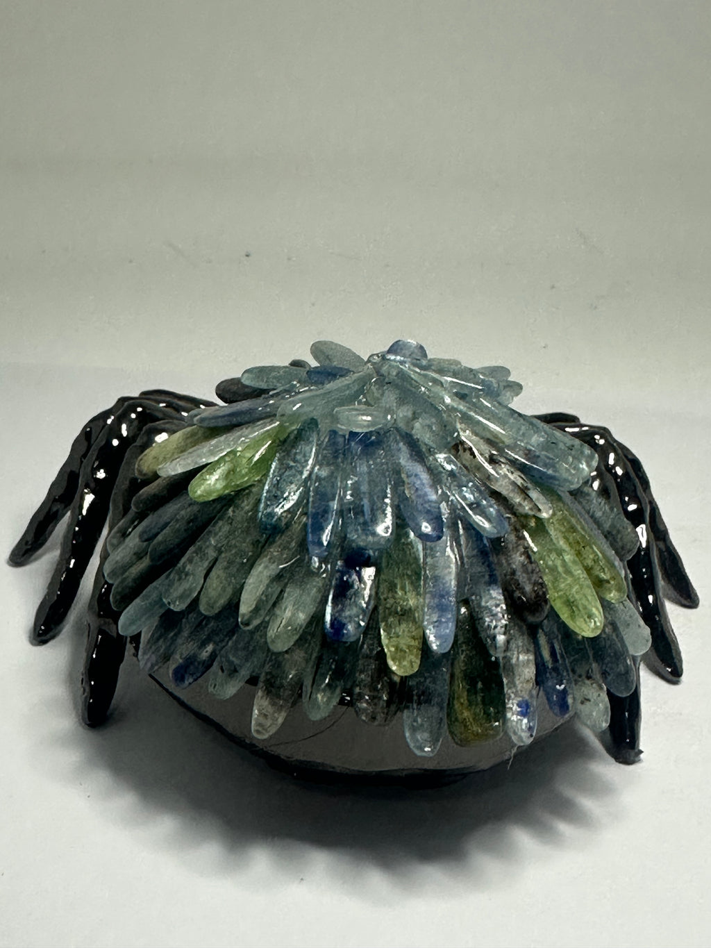 Blue Kyanite Spider with Metal Body – 218g