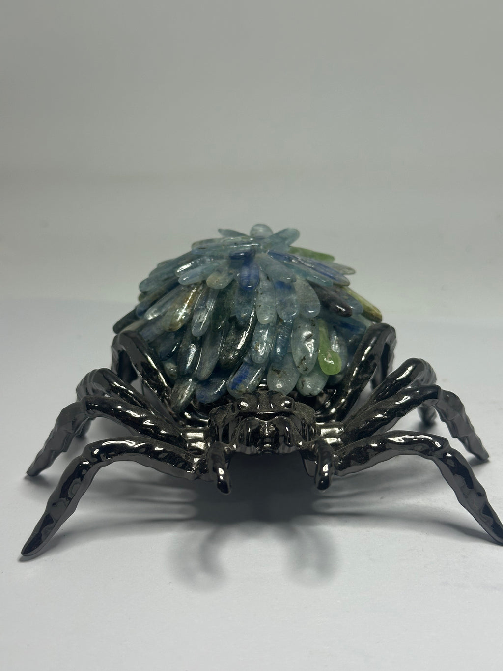 Blue Kyanite Spider with Metal Body – 218g