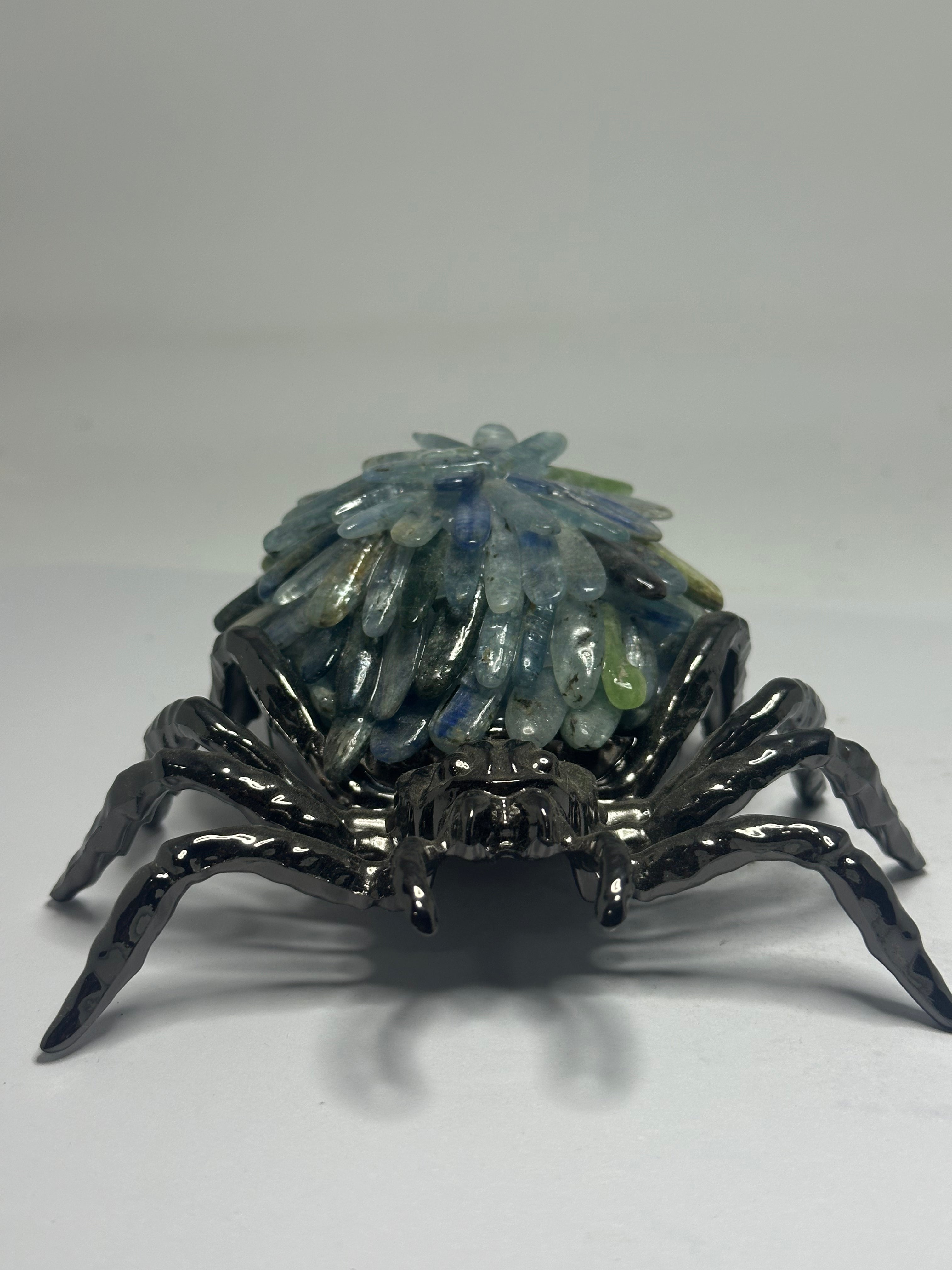 Blue Kyanite Spider with Metal Body – 218g