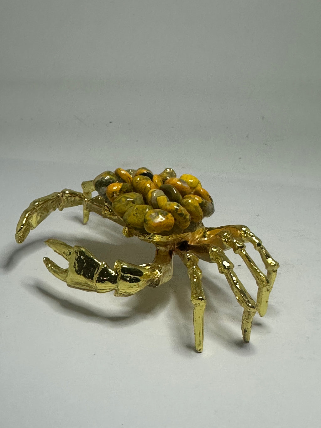 Bumblebee Jasper Crab with Metal Body – 145g