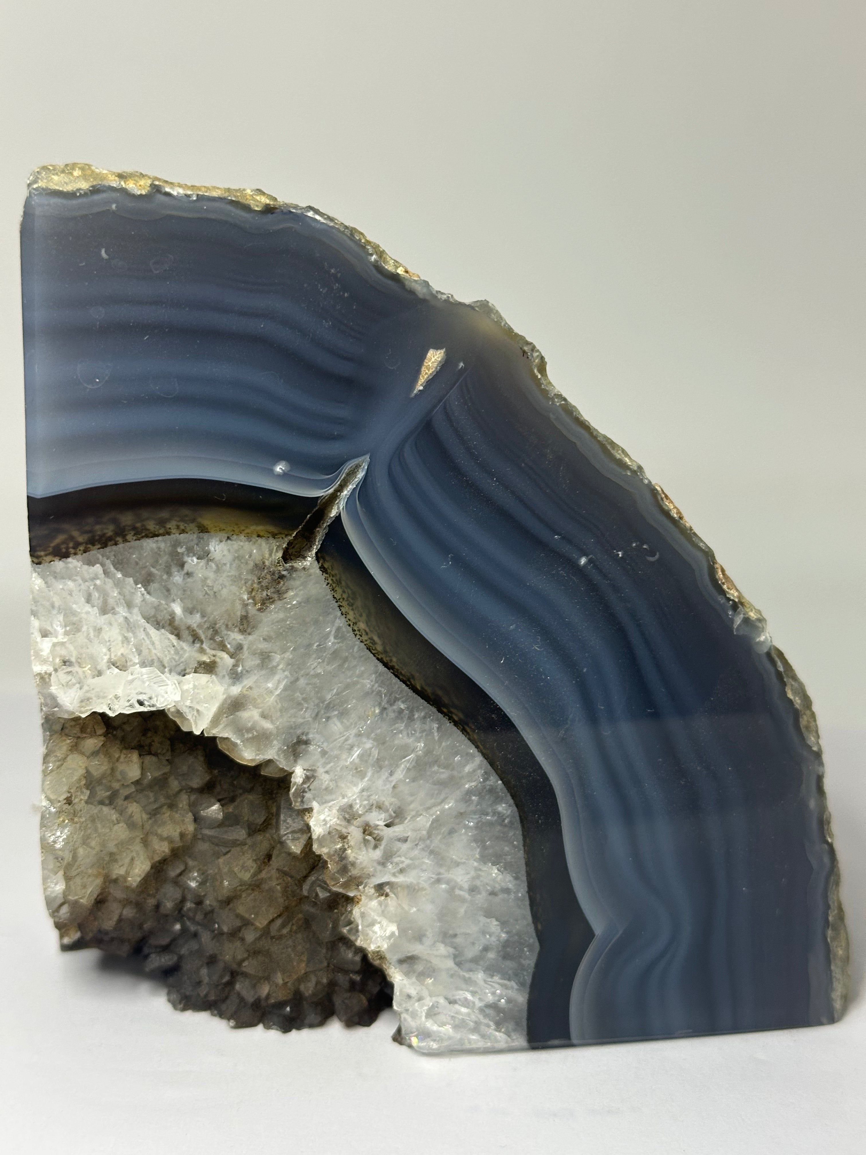 Agate Bookend with Large Druzy – 1.26kg