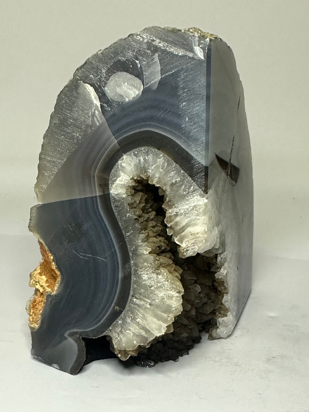 Agate Bookend with Large Druzy – 1.26kg