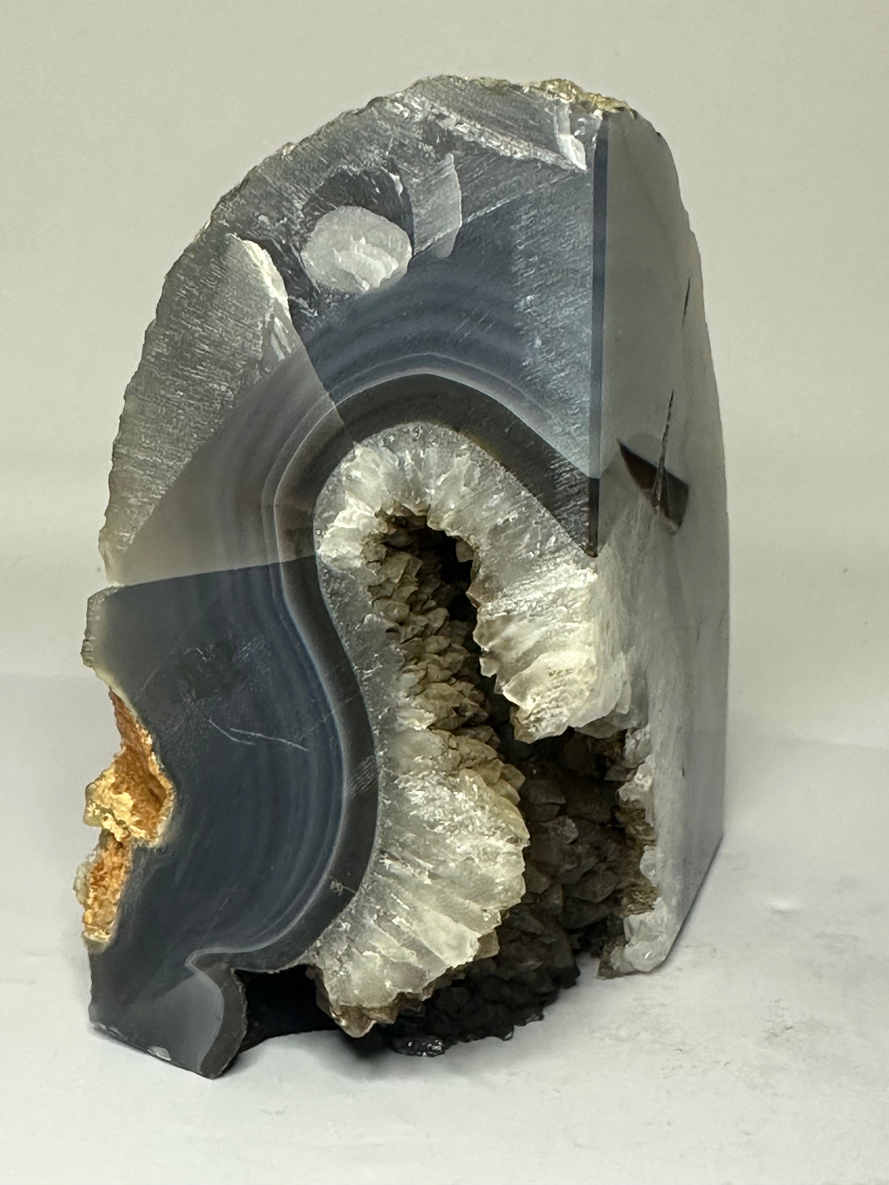 Agate Bookend with Large Druzy – 1.26kg