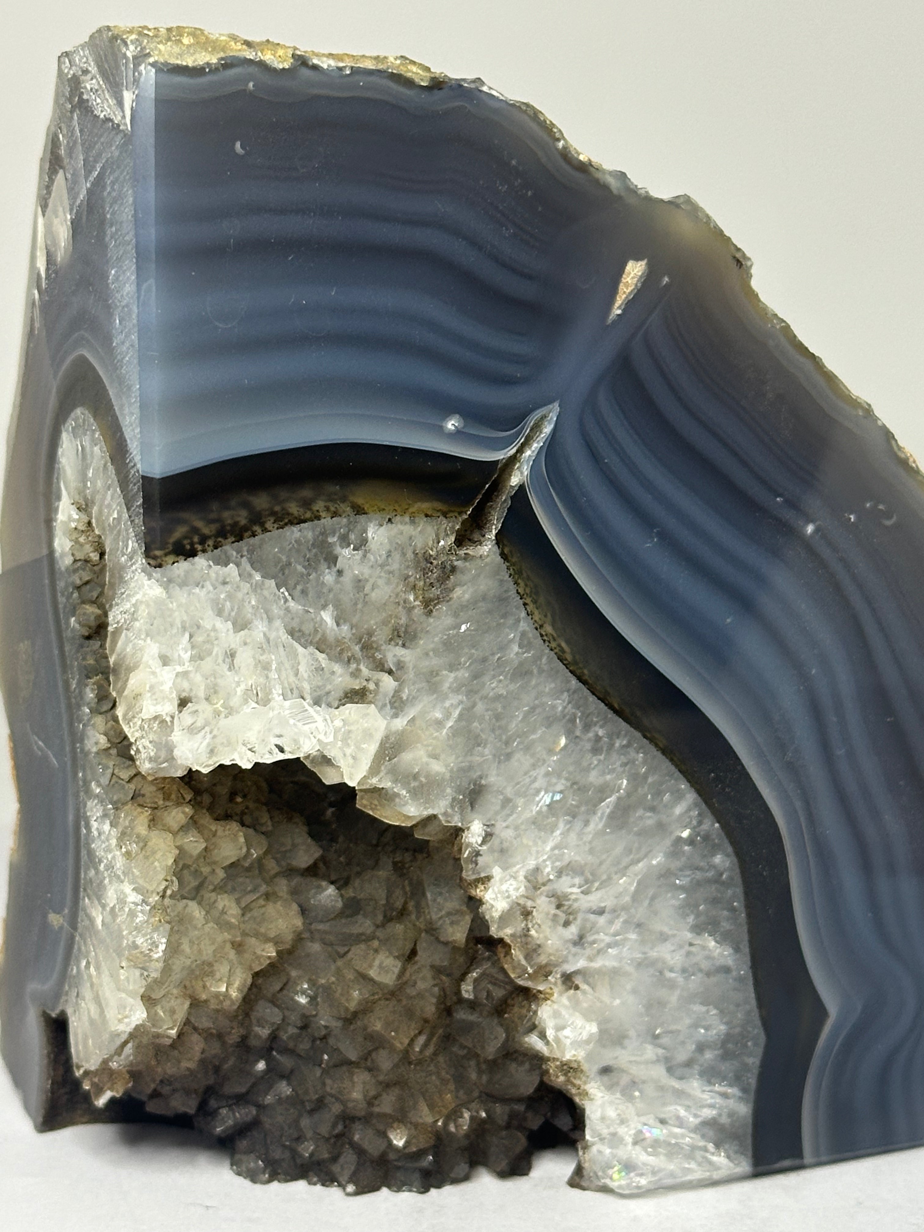 Agate Bookend with Large Druzy – 1.26kg